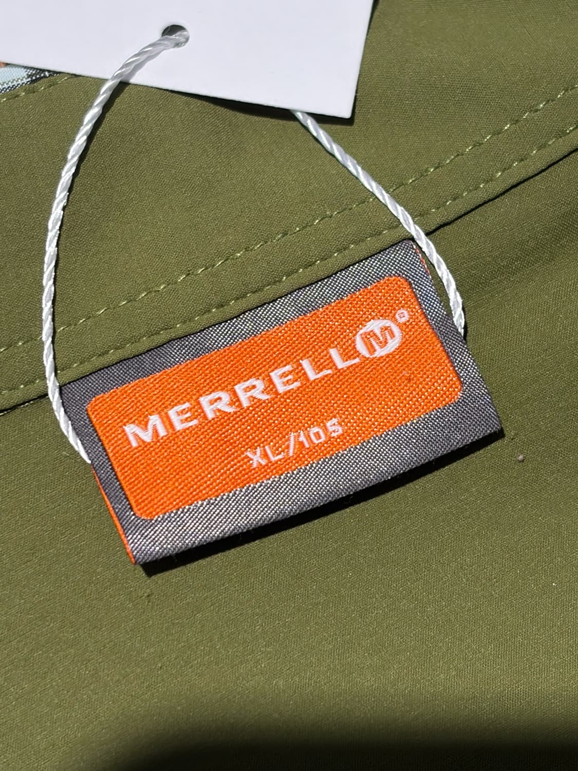 Merrell 립스탑 배색 카키 테크웨어 반팔 셔츠 XL 상품이미지7