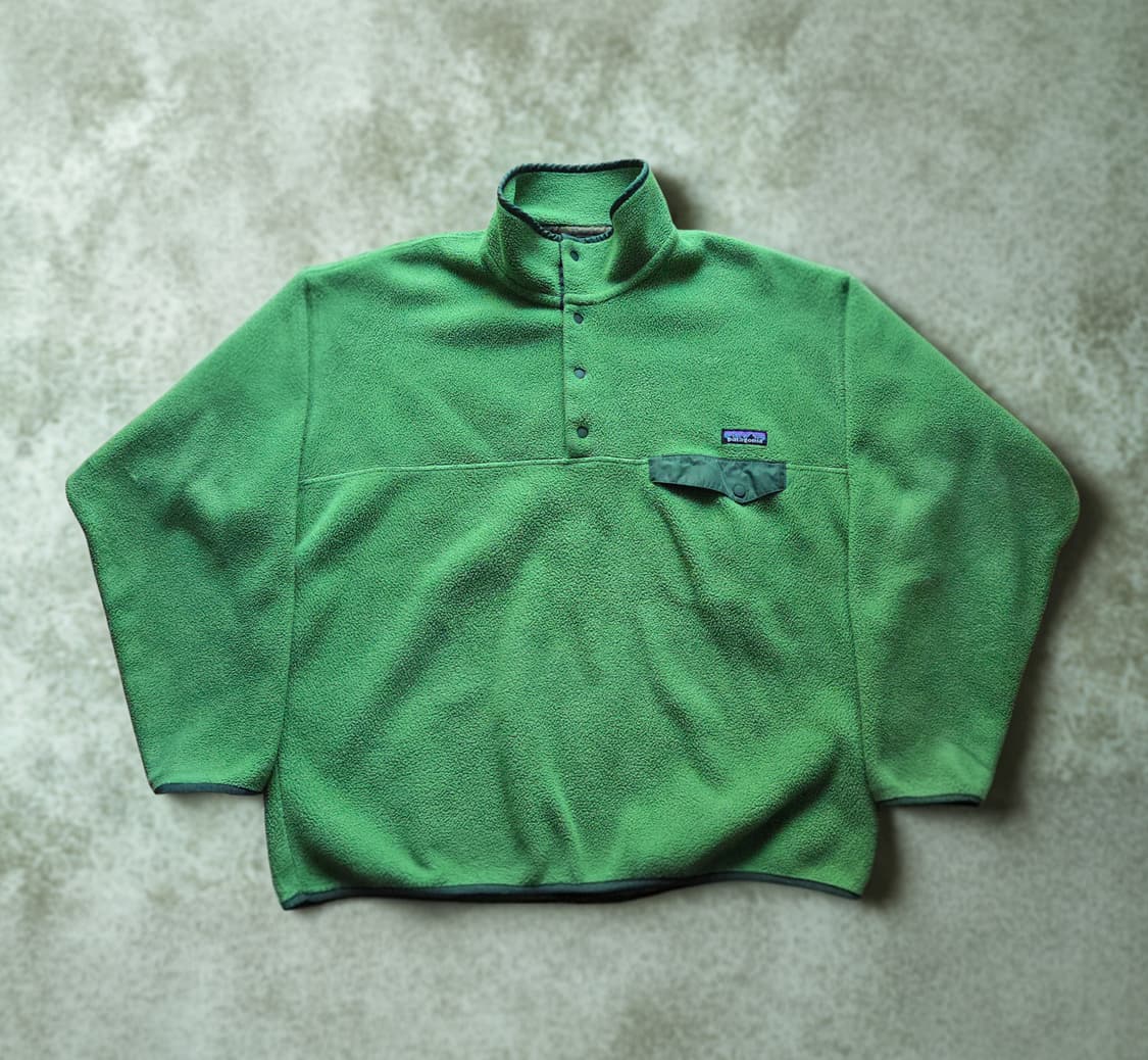 (L)파타고니아 Rare 라임 그린 신칠라 플리스 상품이미지1