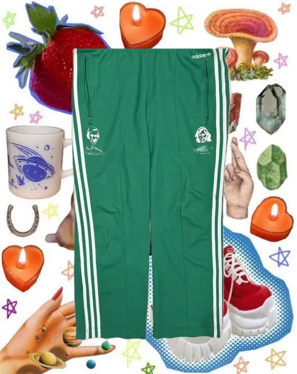 아디다스 츄리닝 팬츠 츄바 초록색 상품이미지1