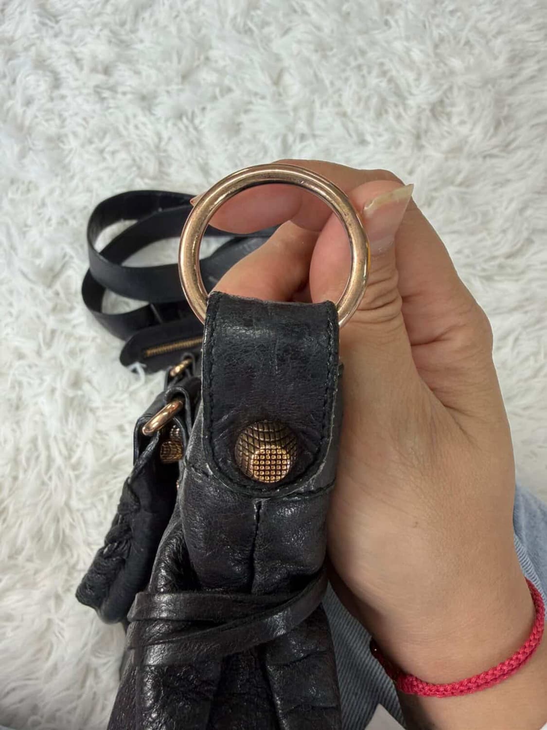 발렌시아가 모터백 블랙 정품 상품이미지6