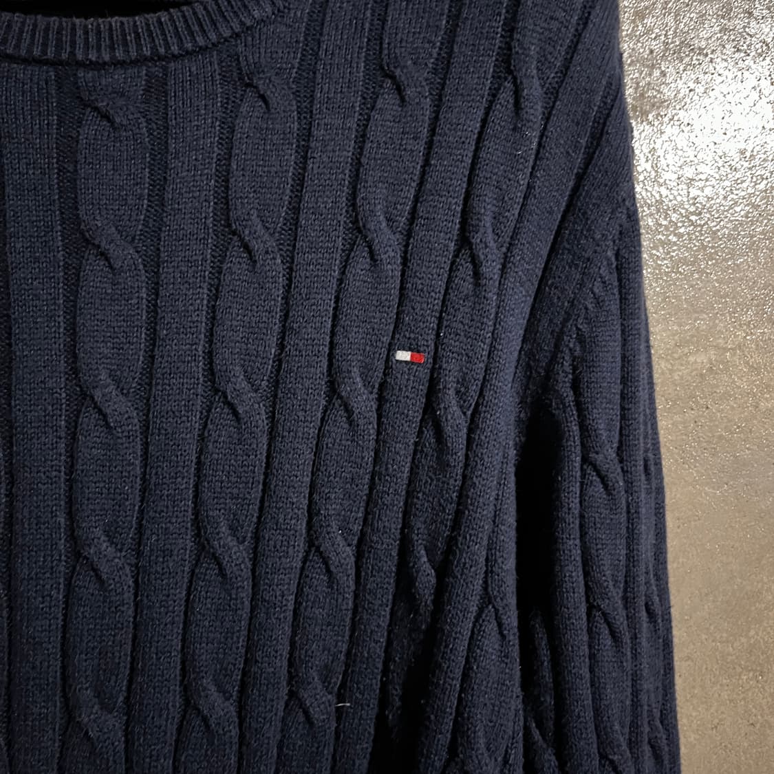 타미힐피거 케이블 니트 네이비 상품이미지6