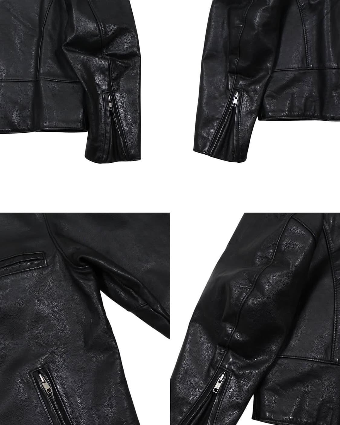 2001 USA 할리데이비슨 모터사이클 레더 자켓 빈티지 미국제 가죽 상품이미지8