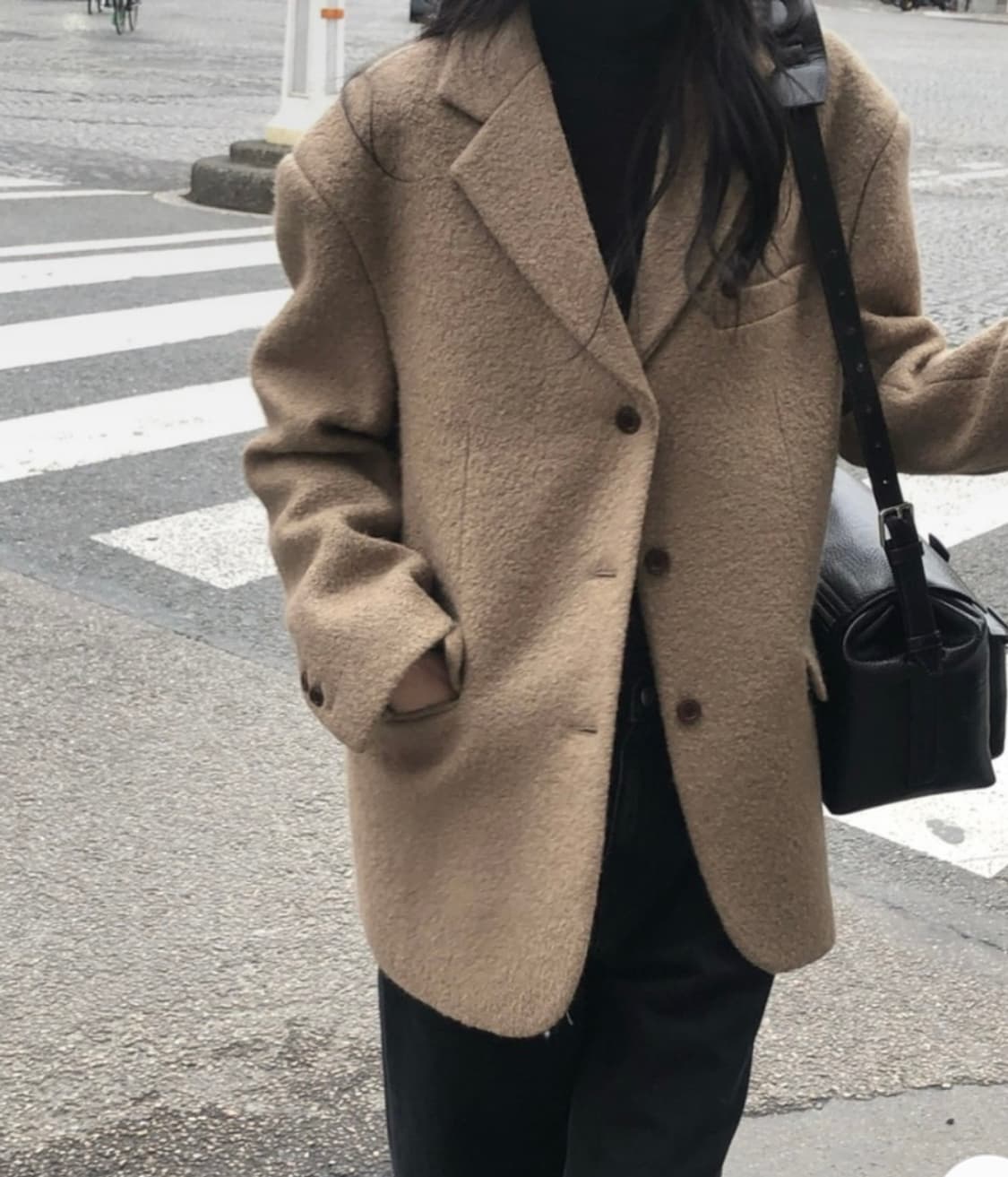 새상품) 르버터 울부클자켓 브라운 상품이미지4