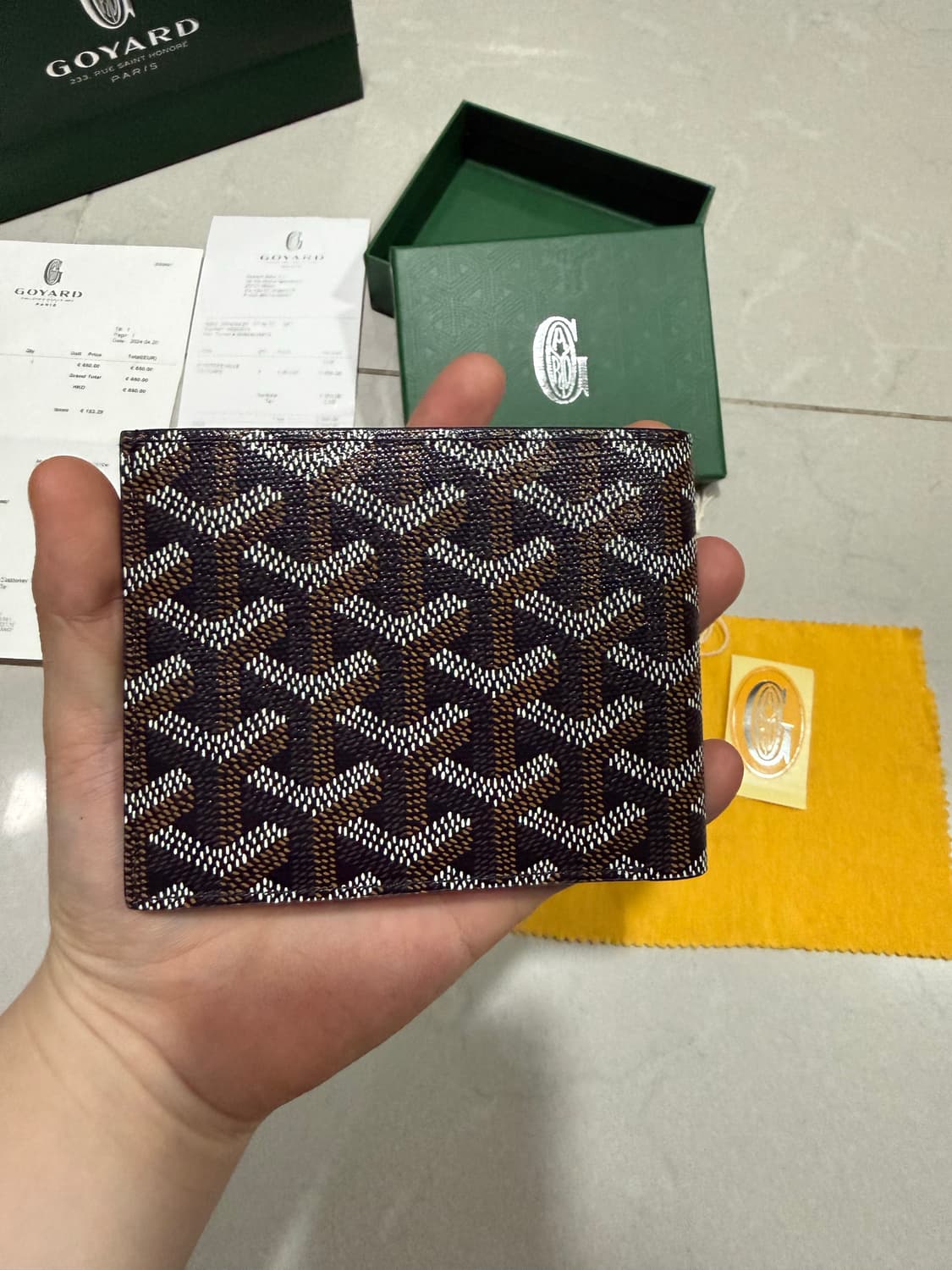 [당일출고,풀박스] 고야드 빅투아르 블랙 반지갑 상품이미지7