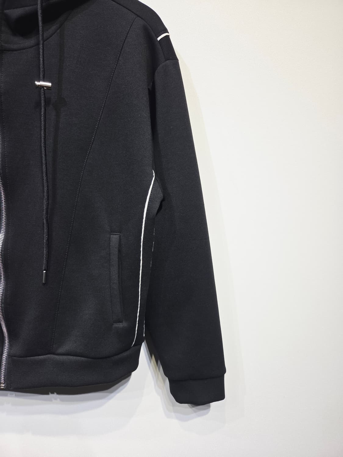 인터크루(intercrew) 오링 지퍼 배색 후드 집업 상품이미지5