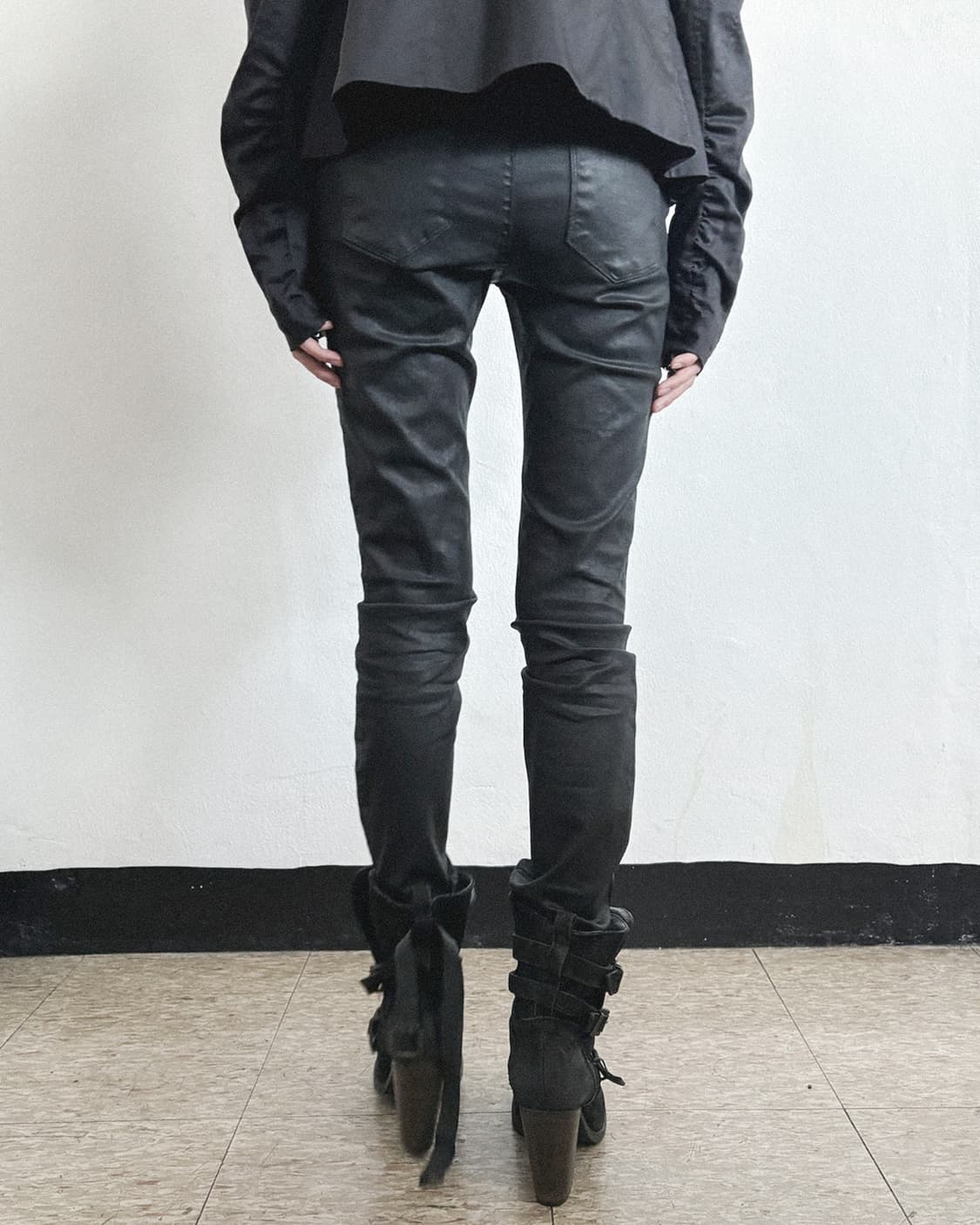 gigliotti 슬림핏 코팅진 상품이미지2