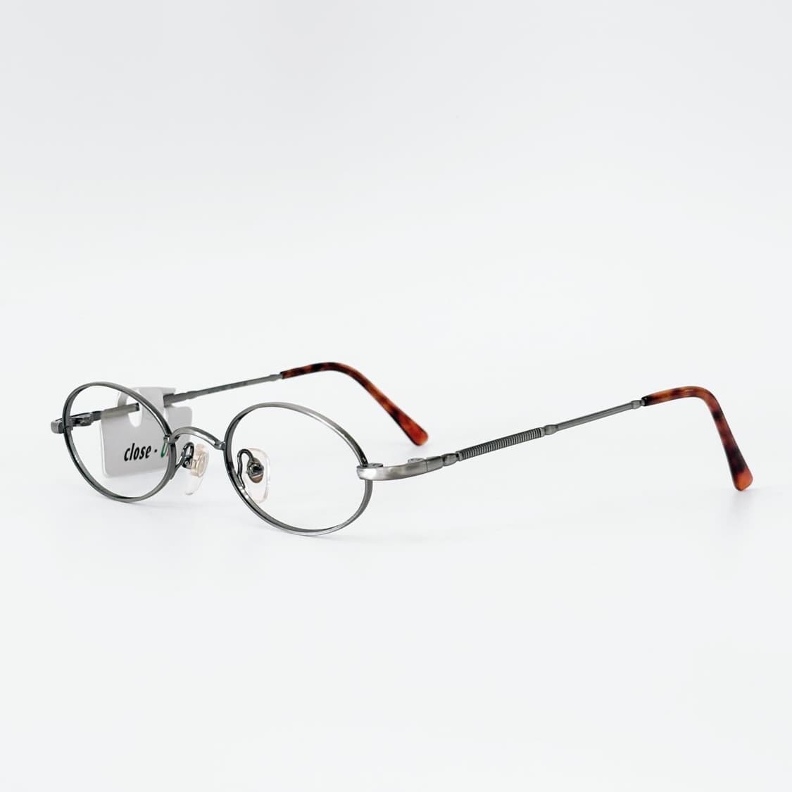 Close-up 그레이 오벌 메탈 데드스탁 빈티지안경 상품이미지2