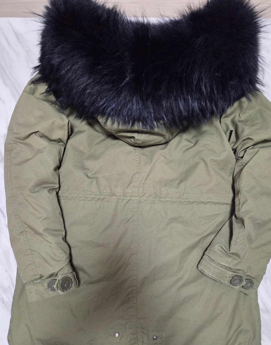 에비뉴서울 라쿤퍼 다운 야상 상품이미지4