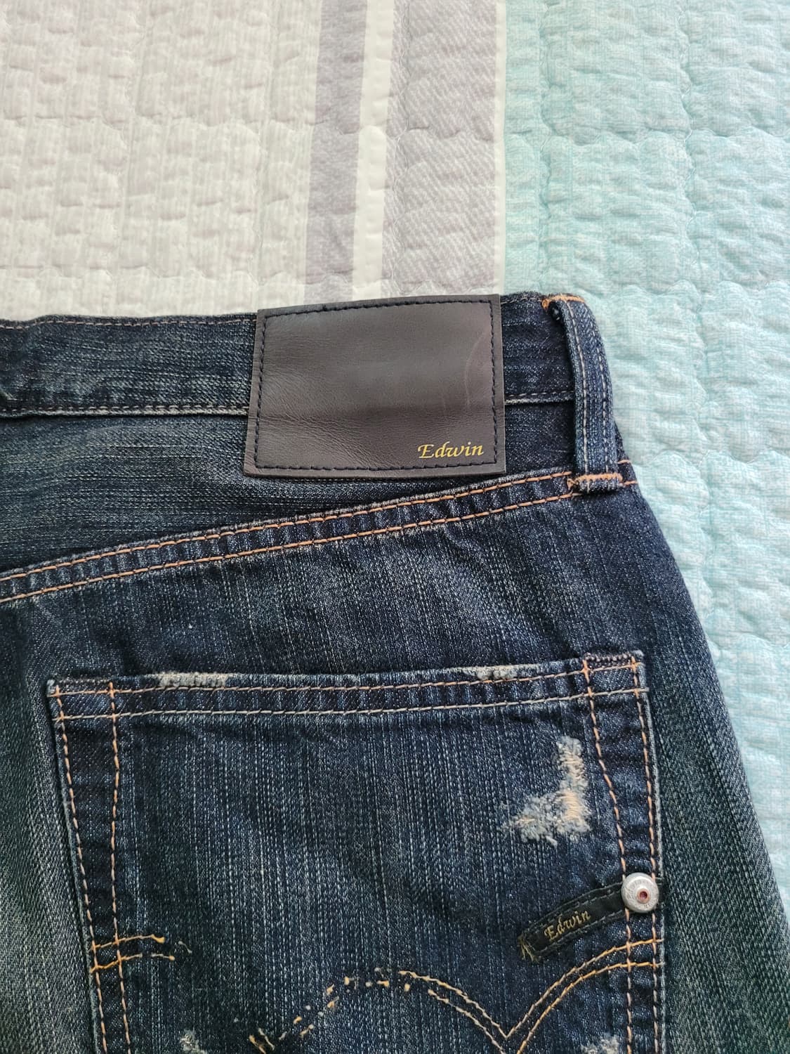 에드윈 재팬 503 Edwin 503 디스리페어 페인팅디테일진 32사이즈 상품이미지9