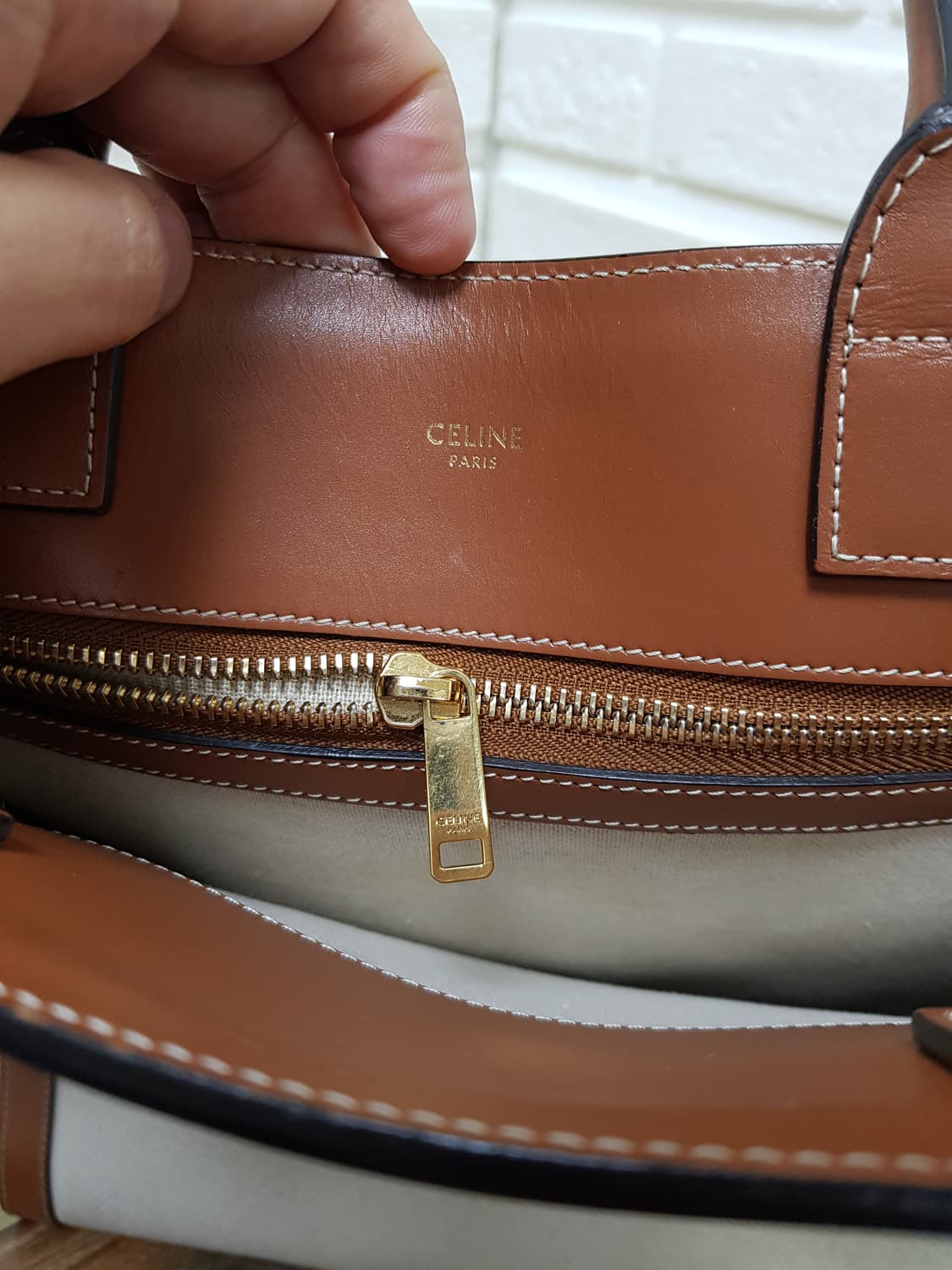 [정품] 셀린느 카바스 마차로고 2way백 상품이미지8