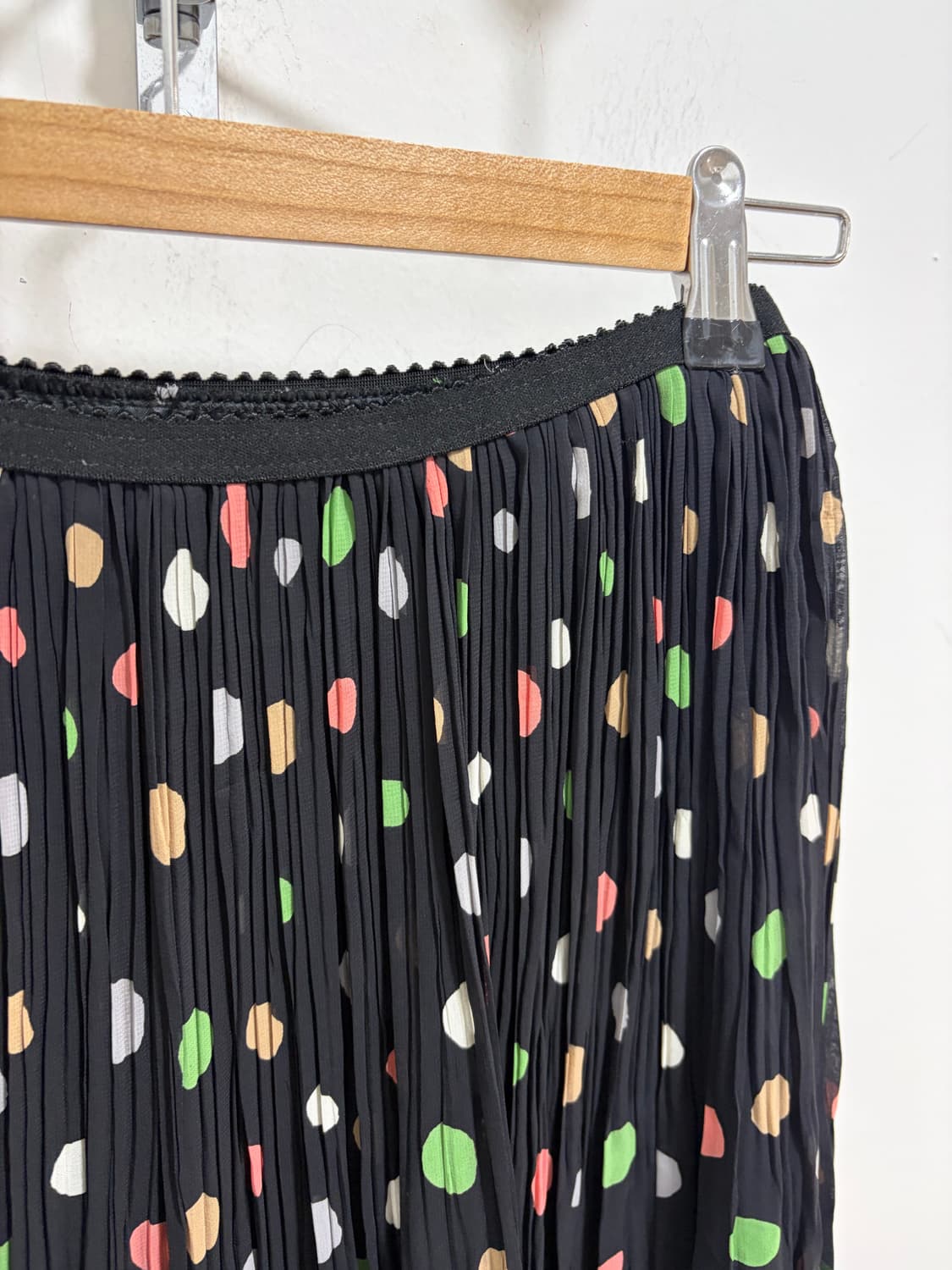 도트 플리츠 레이스 스커트 상품이미지5