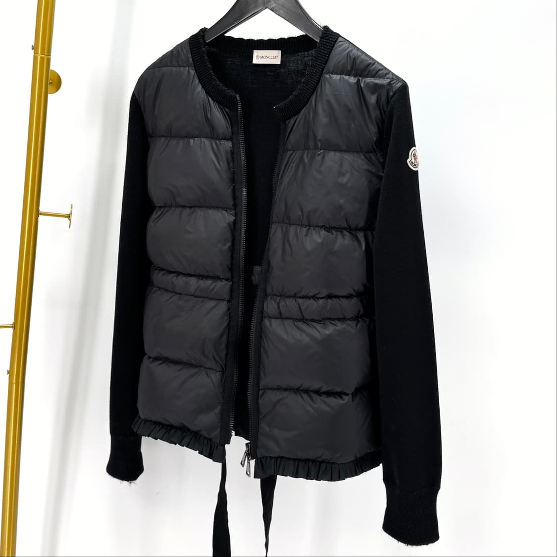 [L사이즈] 몽클레어 니트패딩 집업 가디건 블랙 상품이미지2