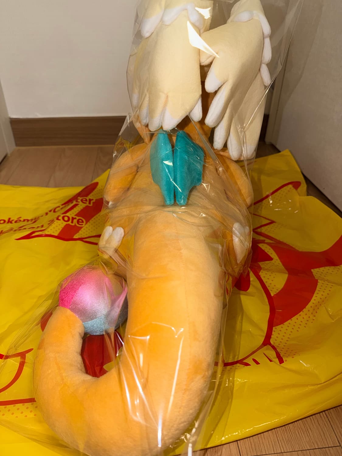 (새상품)포켓몬센터 포켓몬스터 오리지널 봉제인형 메가망나뇽 상품이미지5