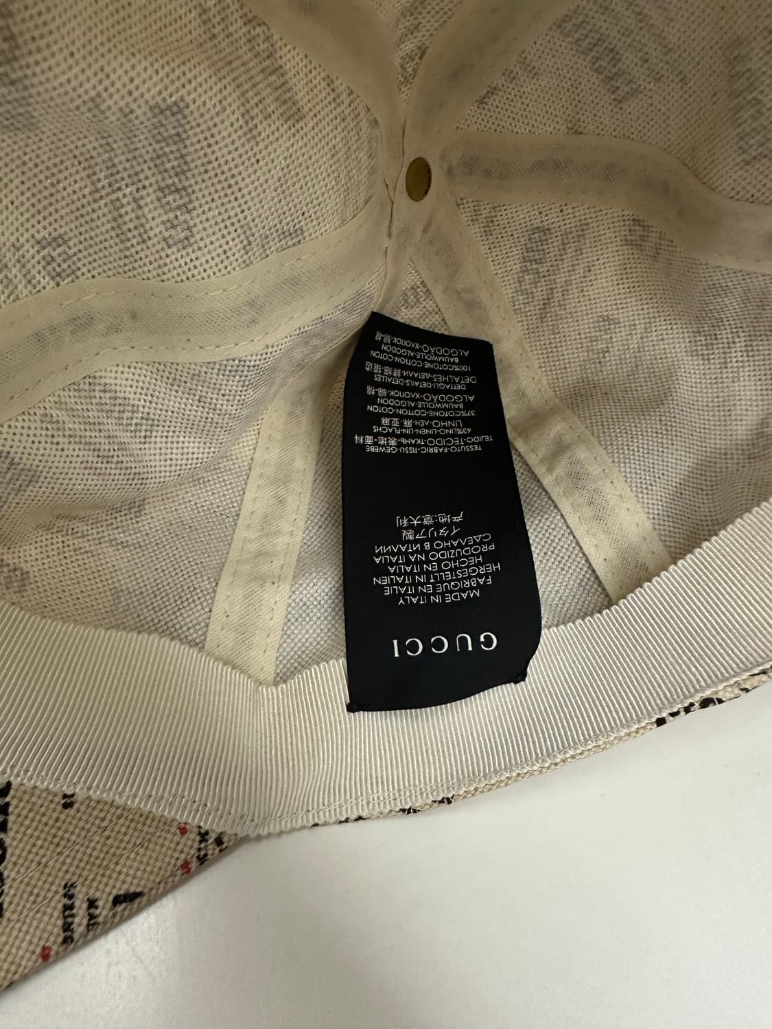 [정품] GUCCI 구찌 인바이트 스탬프 볼캡 상품이미지6