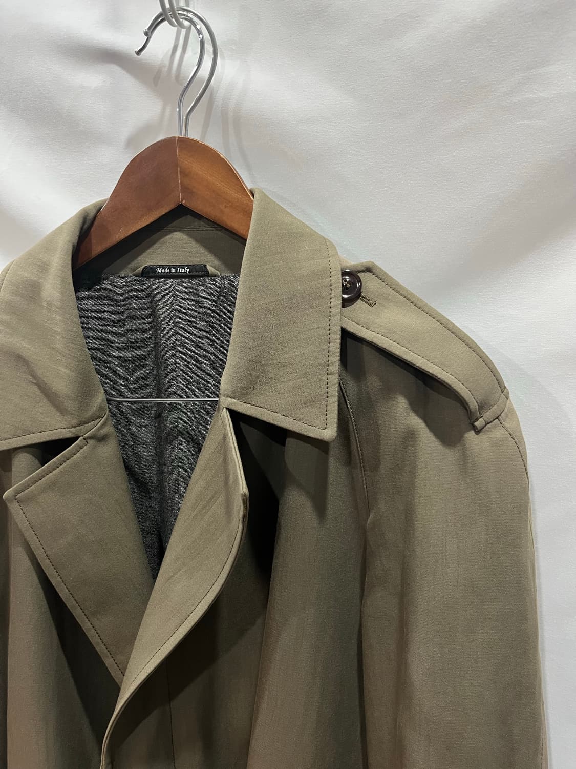 마르지엘라 13AW 10번 라인 카키 투톤 트렌치 50 상품이미지2