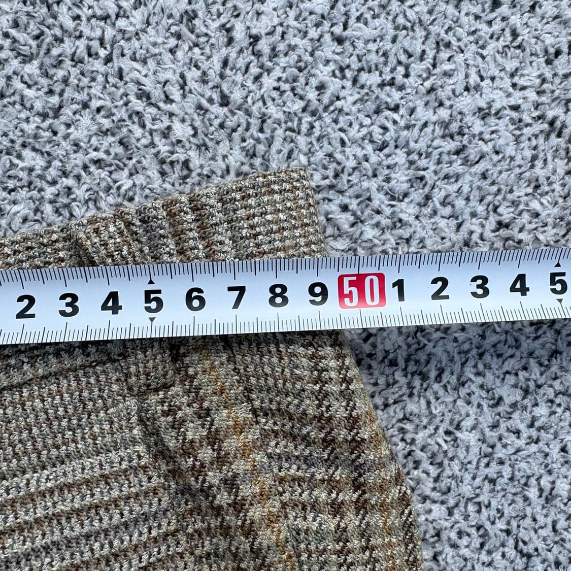 100 먼싱웨어 체크 울 레이온 바지 0414J 상품이미지7