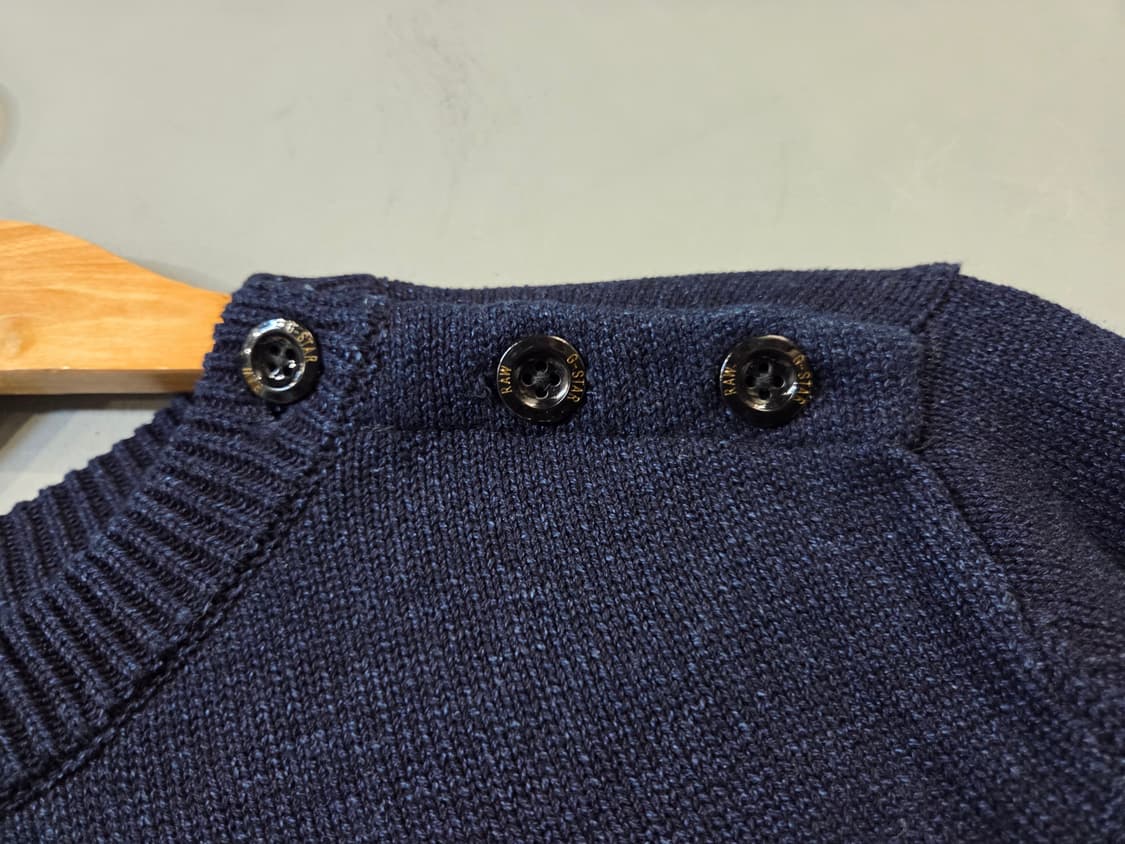 G-STAR네이비 버튼 디테일 니트 스웨터(XS) 상품이미지3