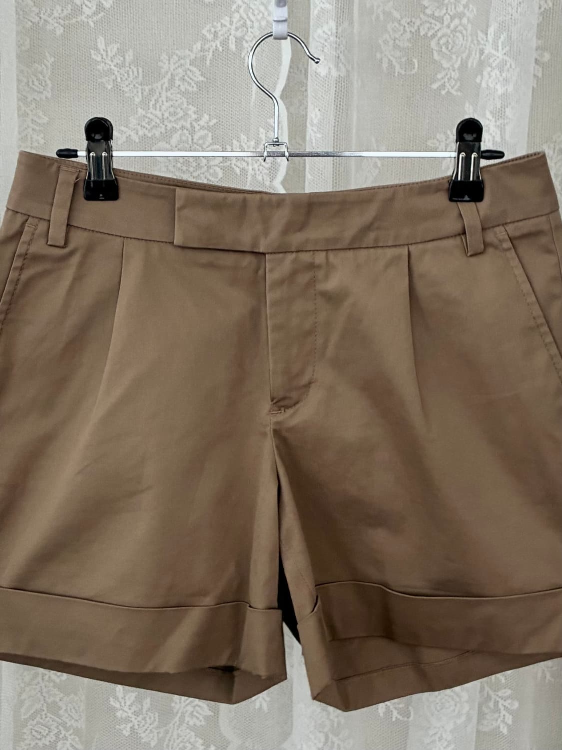 69-94) 스테파넬 핀턱 반바지 쇼츠 베이지 상품이미지3