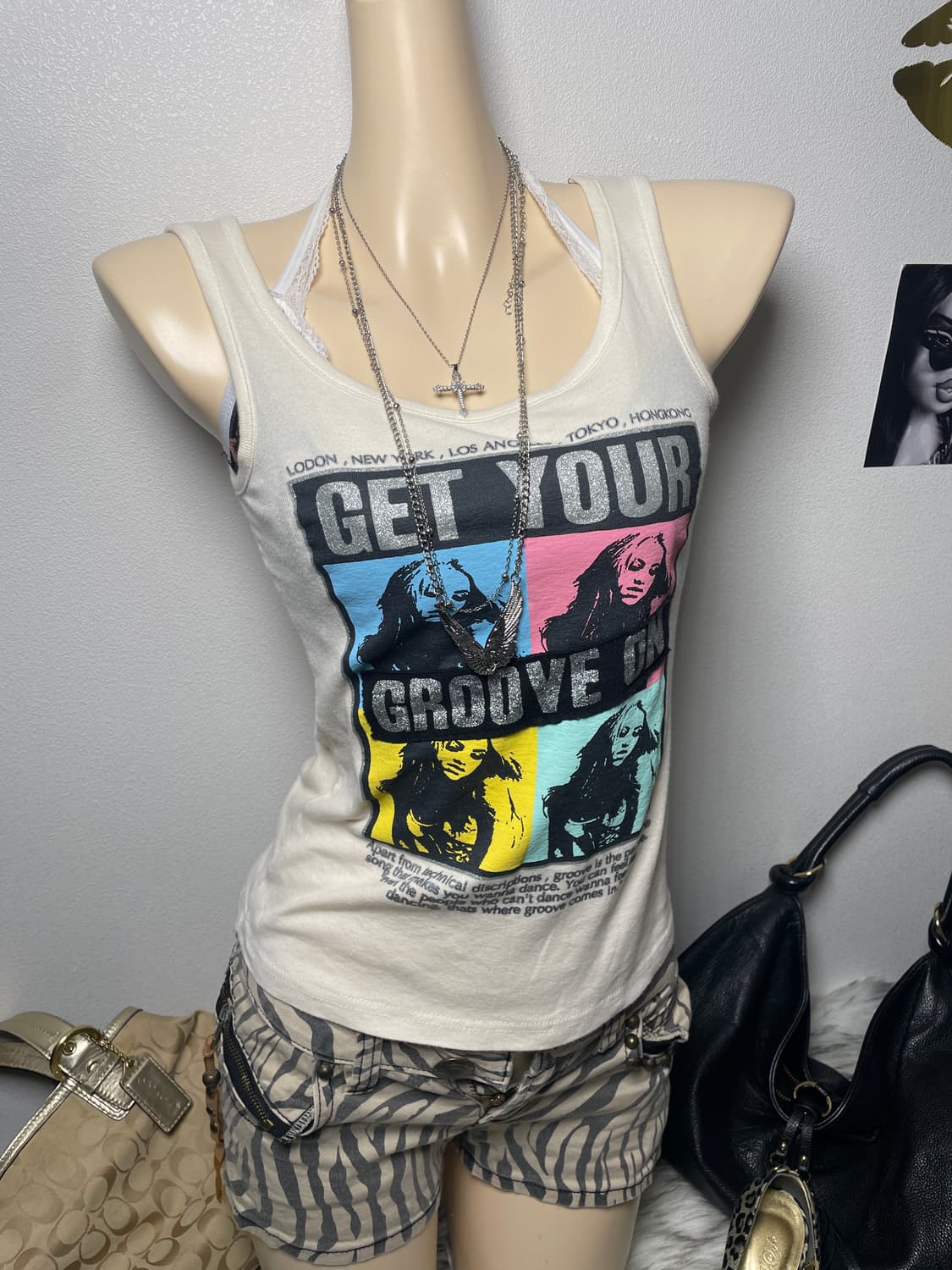 Prive joke Y2k 와투케 나시탑 상품이미지1