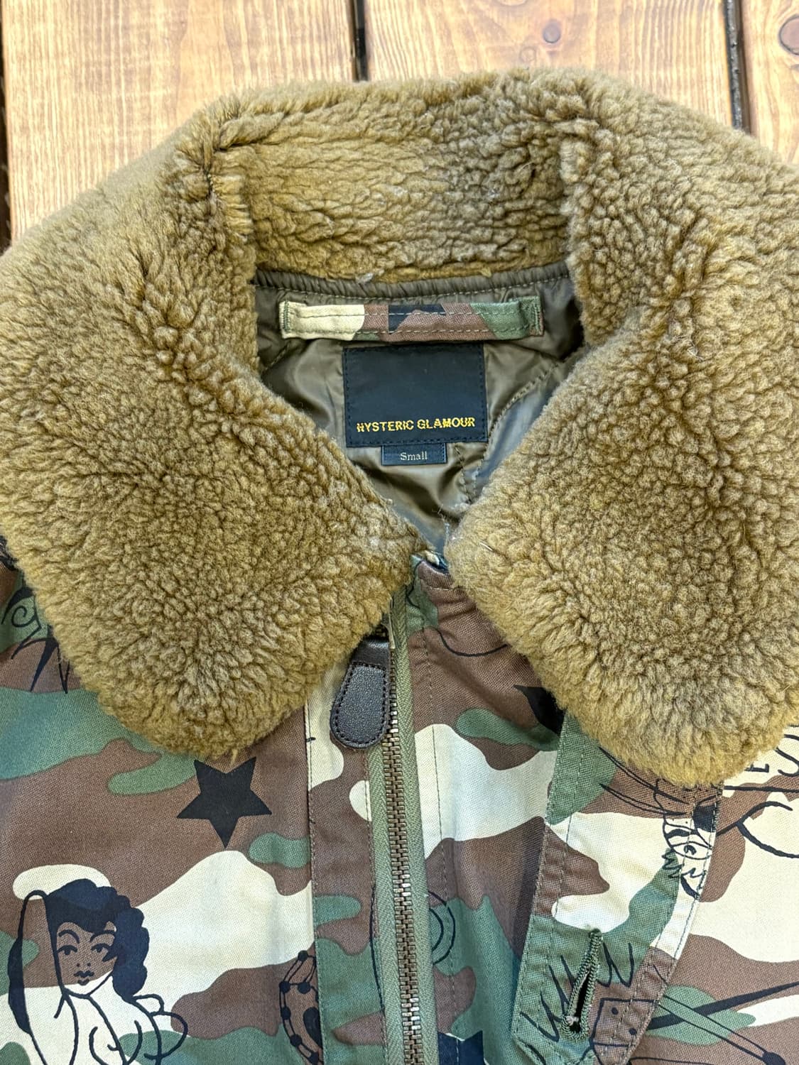 히스테릭글래머 카모패턴 항공자켓 상품이미지10