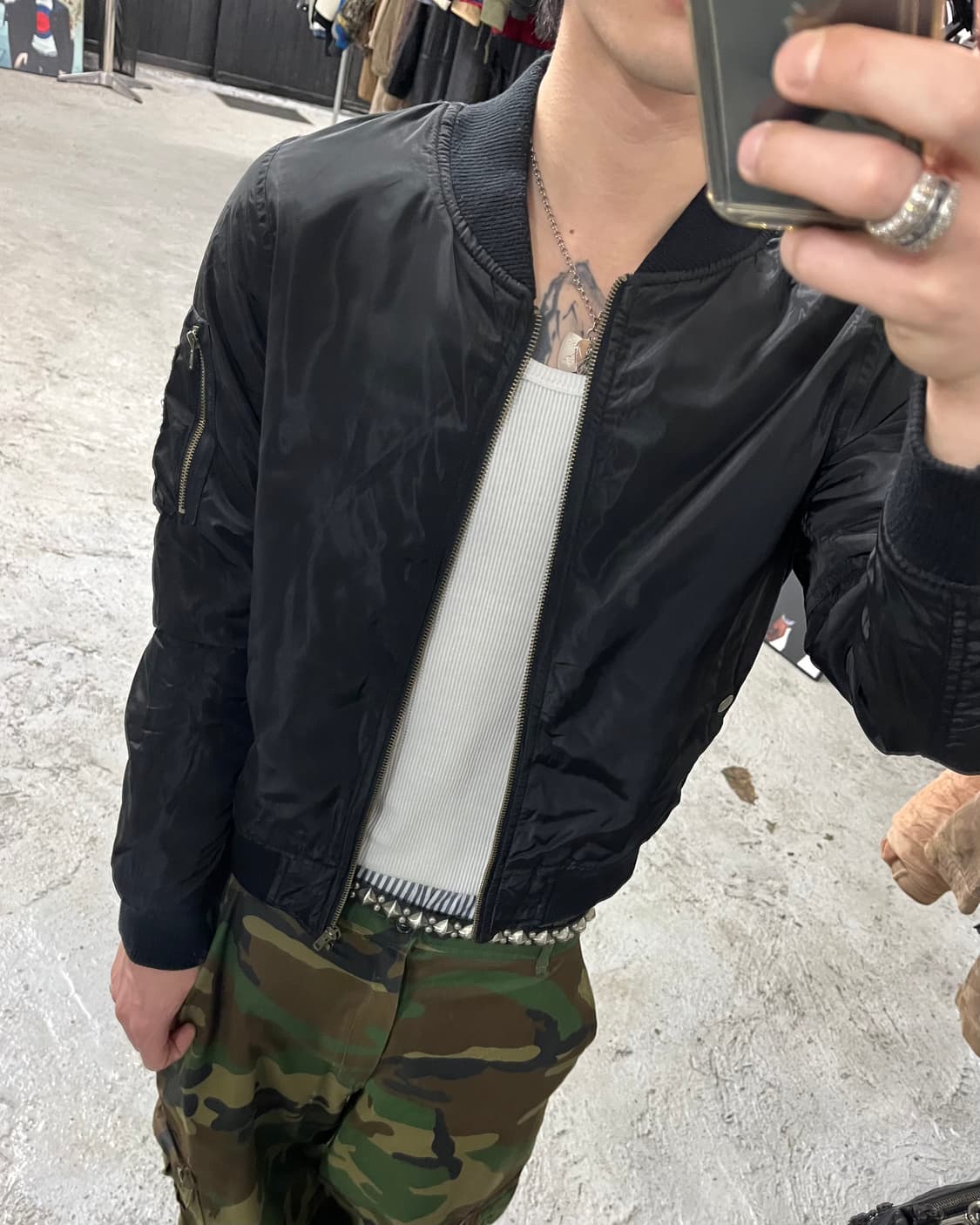 spray premium ma-1 bomber jacket 상품이미지3