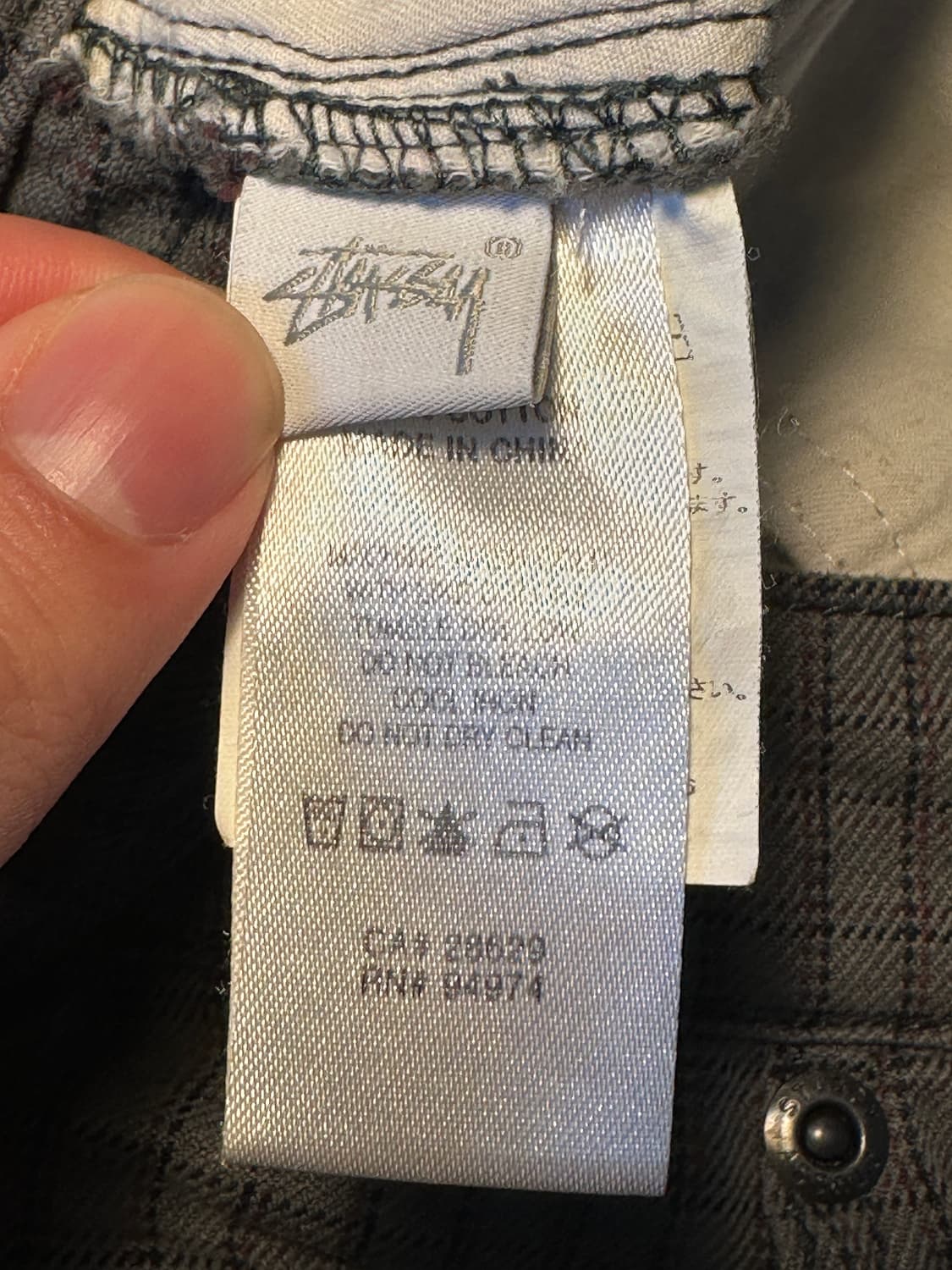 스투시 체크 코튼 팬츠 32 상품이미지7