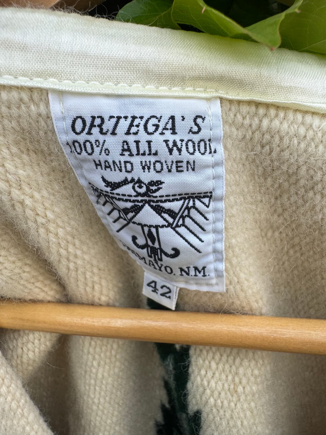 오르테가 핸드 우븐 울 네이티브 아메리칸 웨스턴 치마요 베스트 조끼 상품이미지7