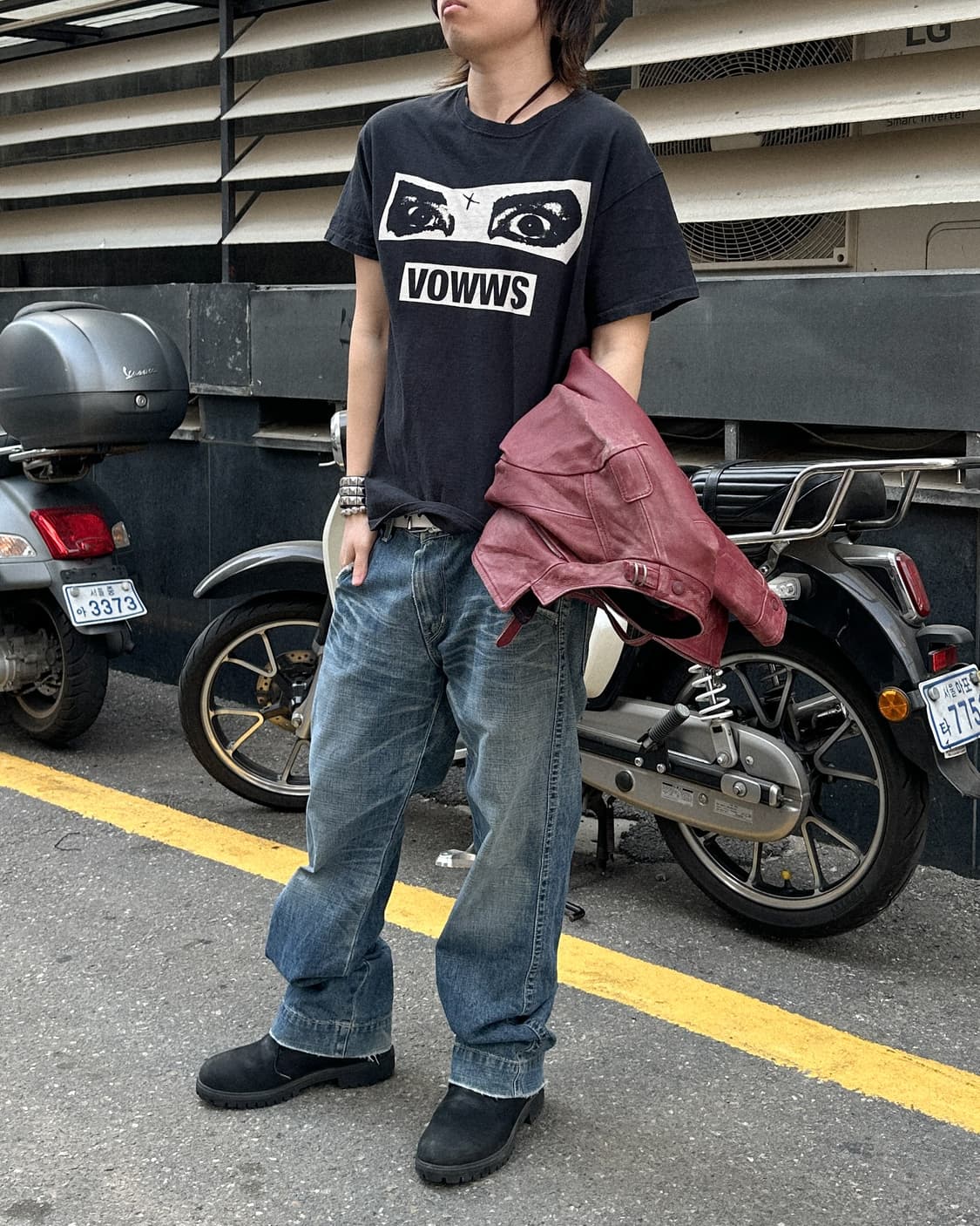 리바이스 워시드 데님 팬츠 상품이미지1