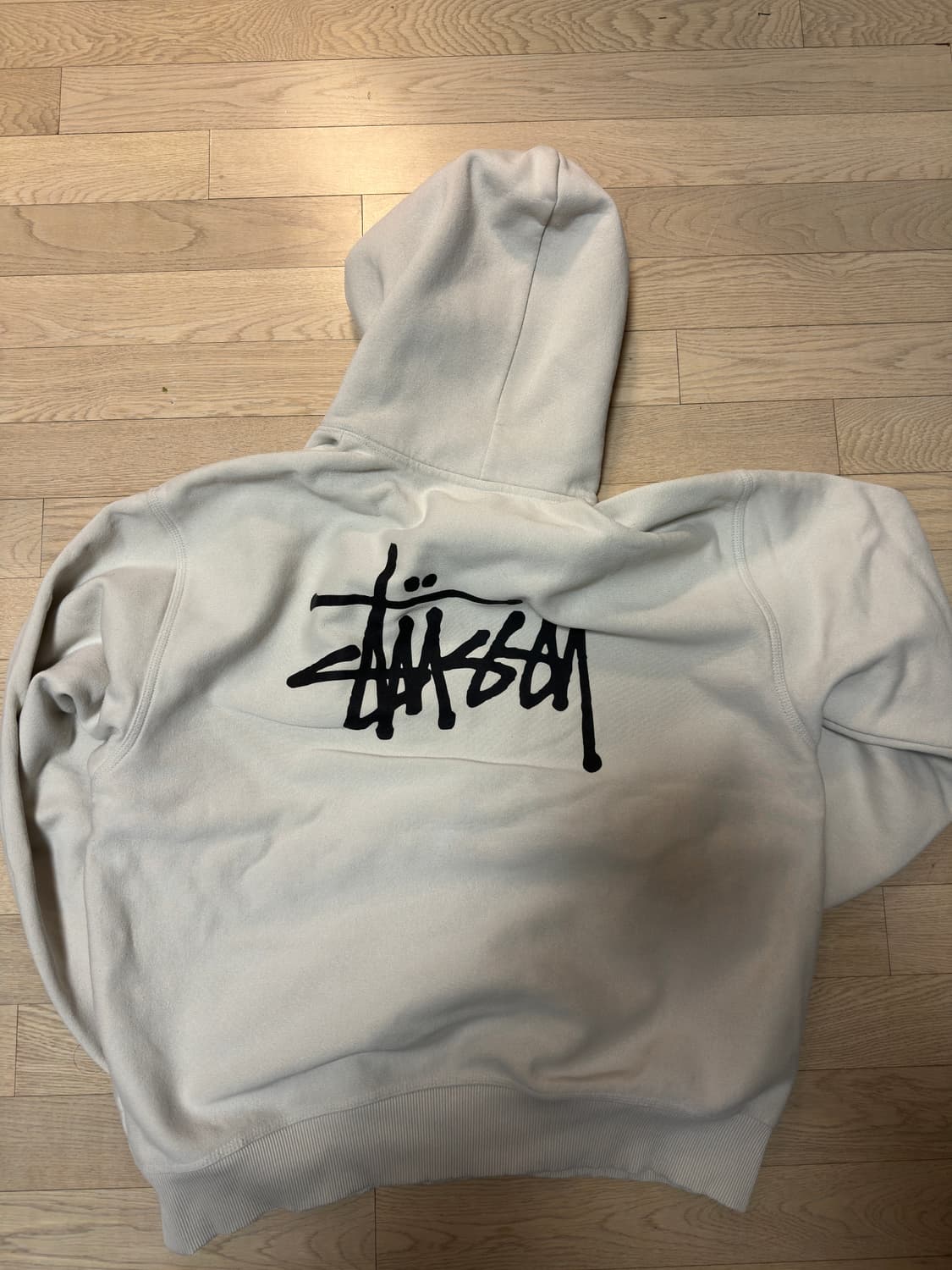 스투시 베이직 후드 카키 상품이미지3