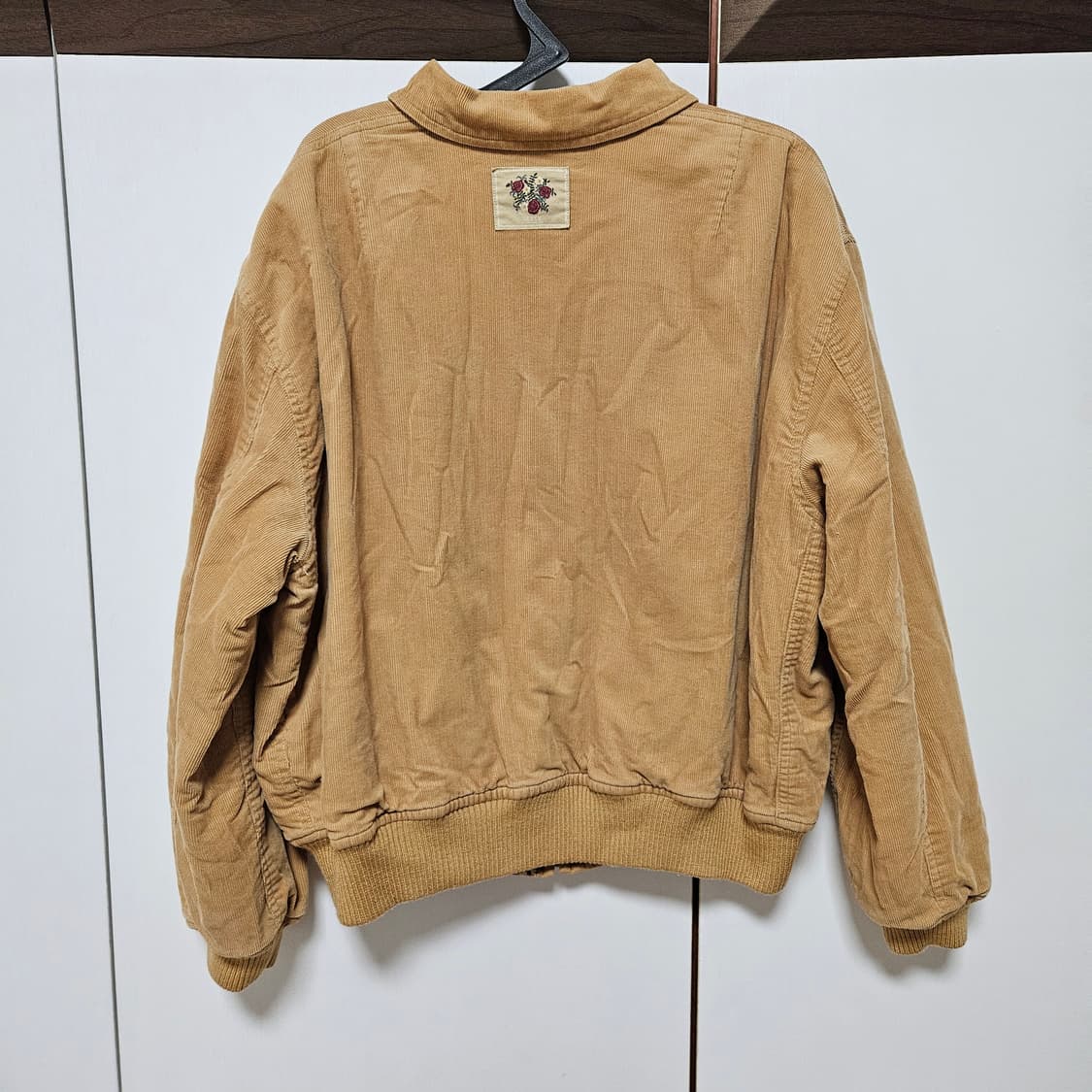 Ketty 리버시블 코듀로이 블루종 플라워 패치 집업 자켓 희귀 모리걸 상품이미지2