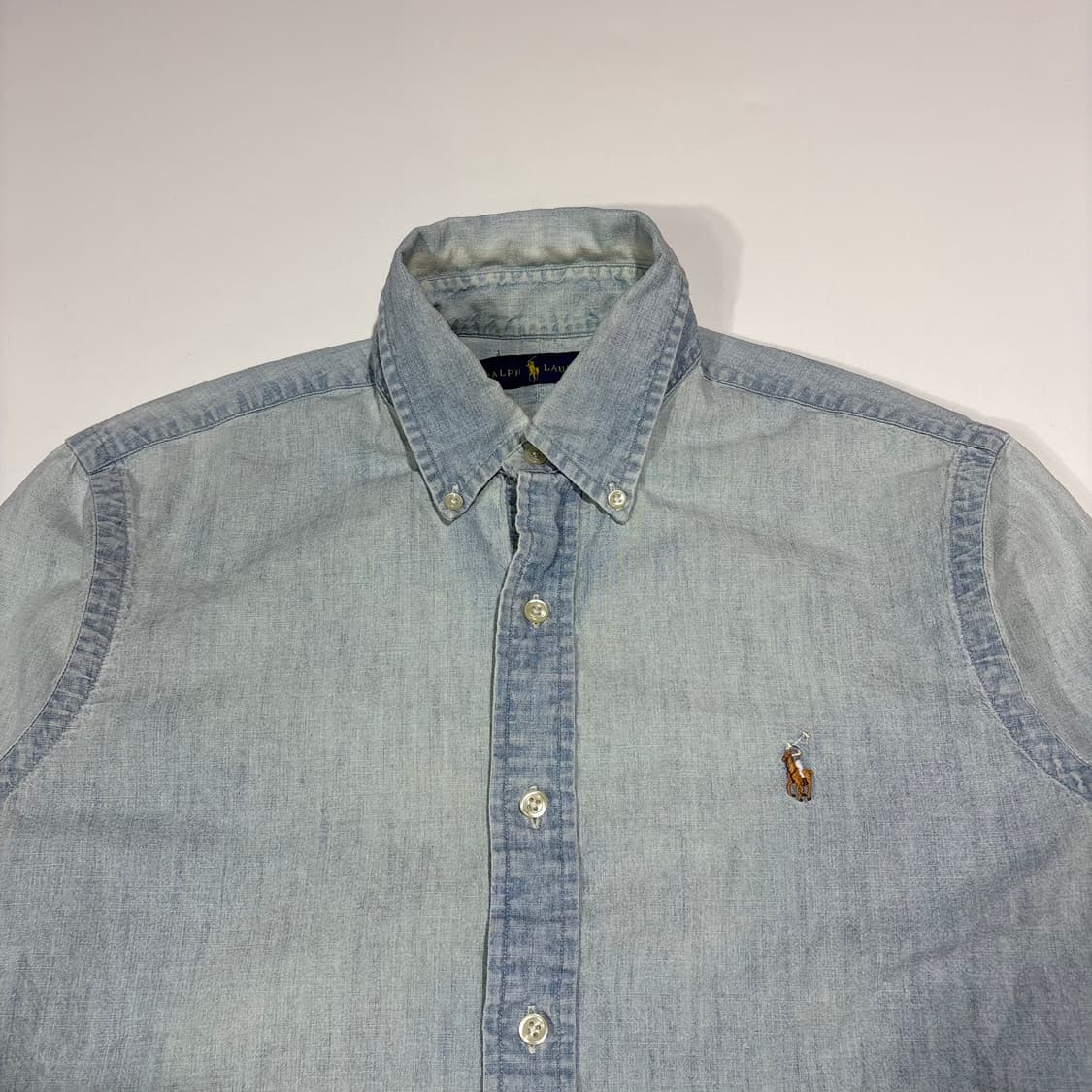 폴로랄프로렌 연청 데님 셔츠 상품이미지3