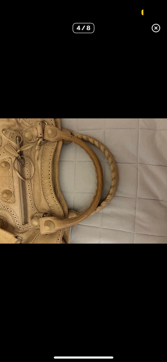 발렌시아가 모터백 시티백 베이지 상품이미지4