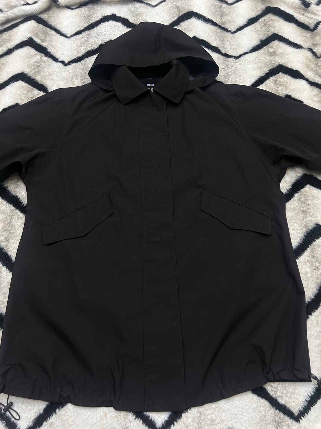 [S]유니클로 블록테크 방수 레인자켓/다크브라운 상품이미지2