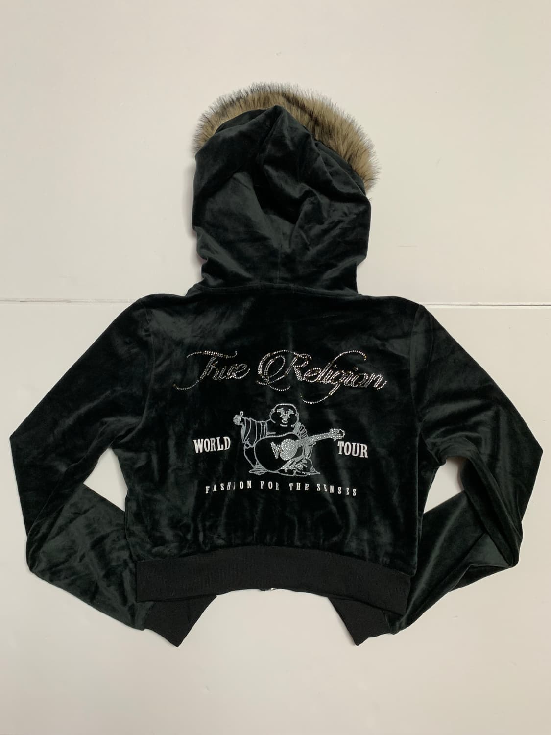 [새제품] 트루 릴리젼 벨벳 퍼 트림 후드집업 상품이미지9