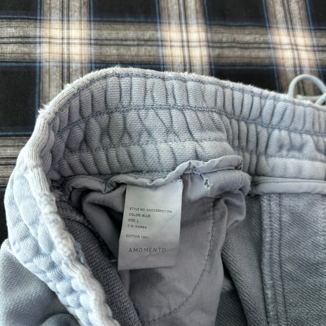 아모멘토 드로우스트링 디스트레스 팬츠 상품이미지5