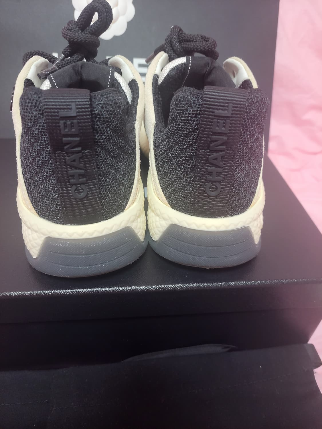 정품)급처상태좋음!샤넬 믹스드파이버 스니커즈 운동화 신발 상품이미지2