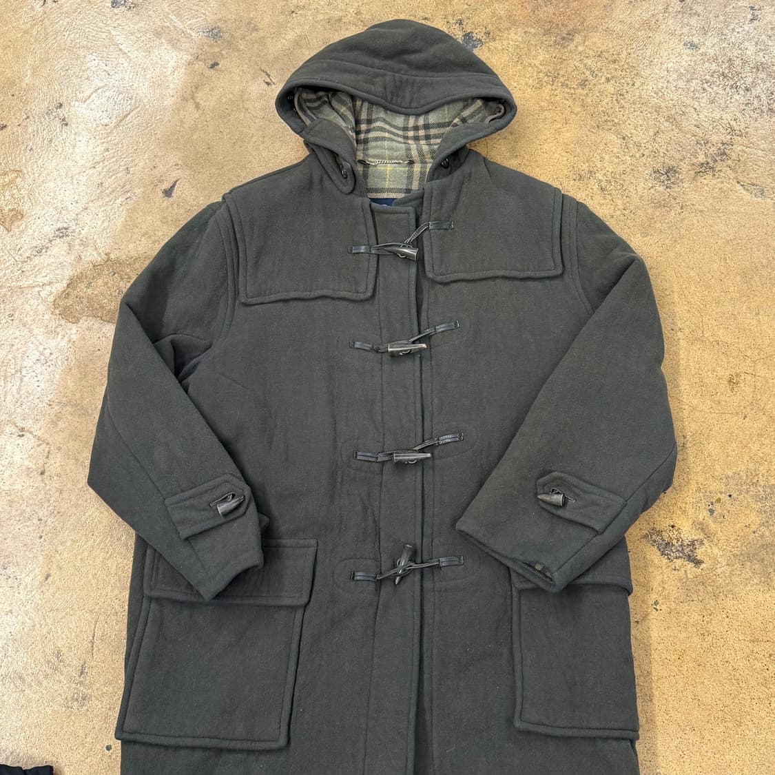 버버리 카키 버버리 더플 떡볶이 코트  상품이미지2