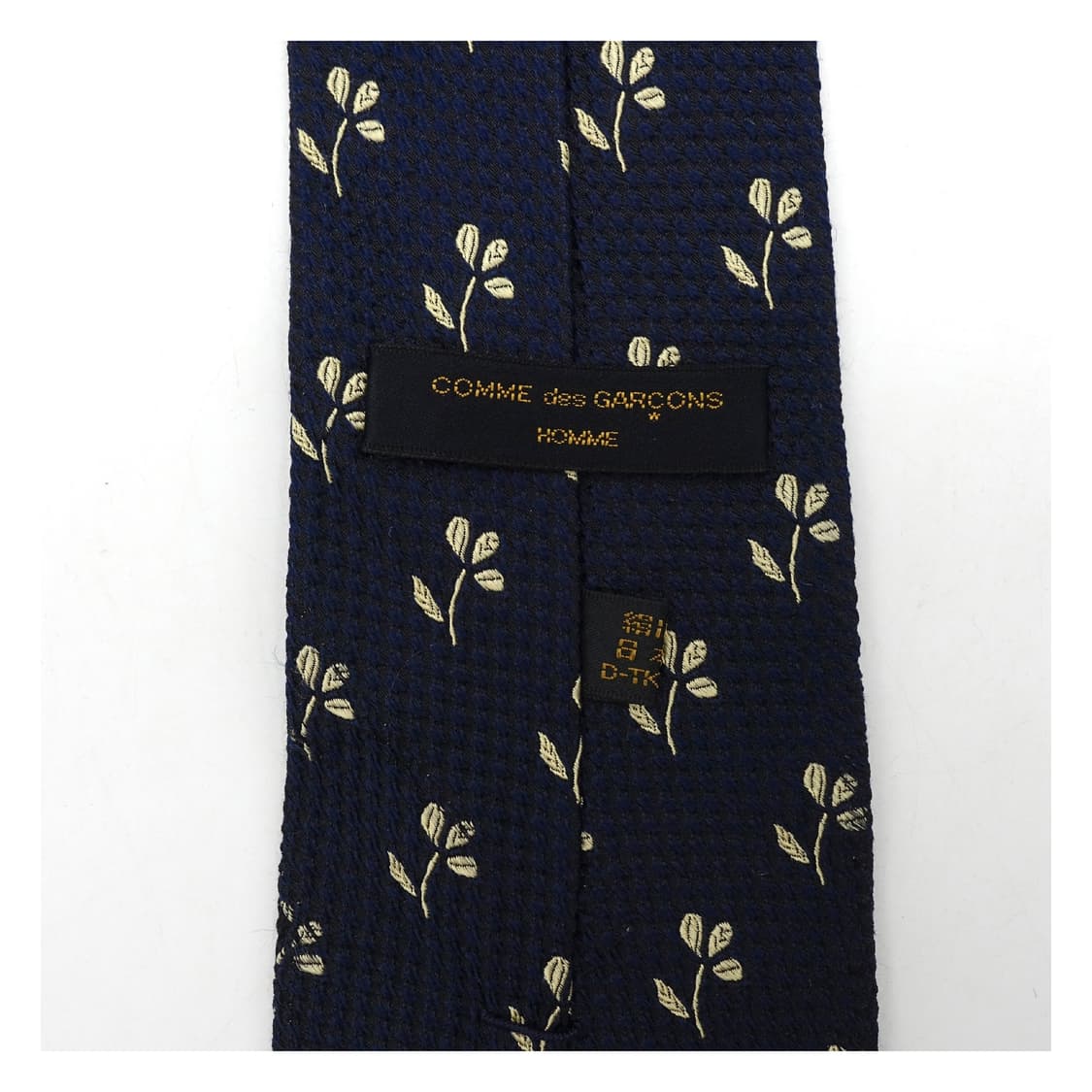 COMMEdesGARCONS 꼼데가르송 옴므 실크 자카드 프레피 넥타이 상품이미지7