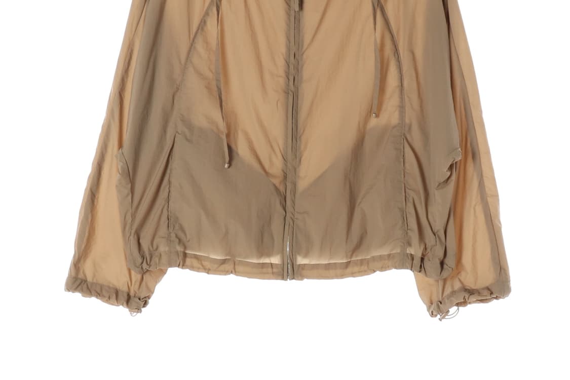 더 캐시미어 25FW 숏 바람막이 카라 집업 점퍼 베이지
 상품이미지4