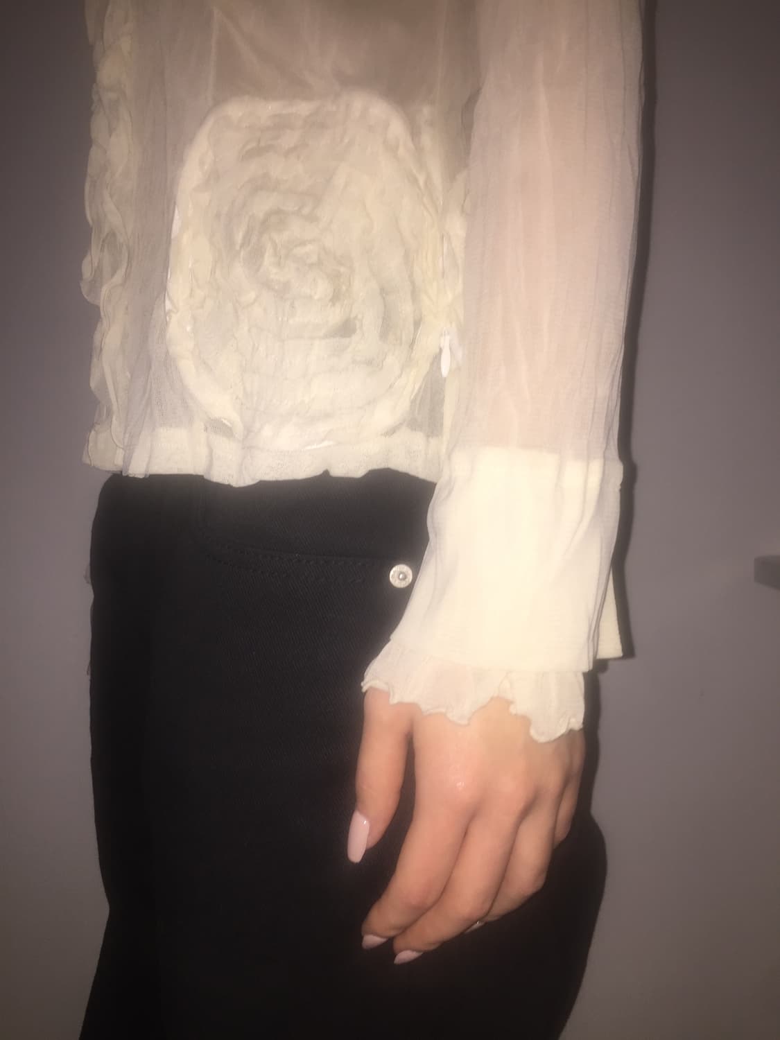 빈티지 시스루 셔츠 상품이미지3