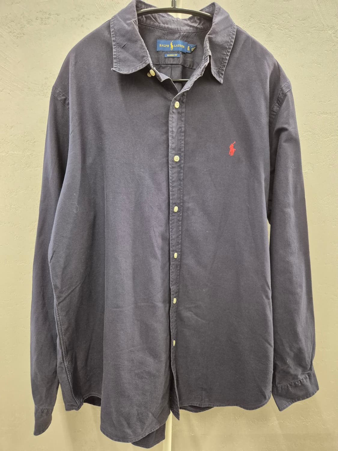 폴로 랄프로렌 클래식핏 네이비 셔츠 XL 상품이미지2