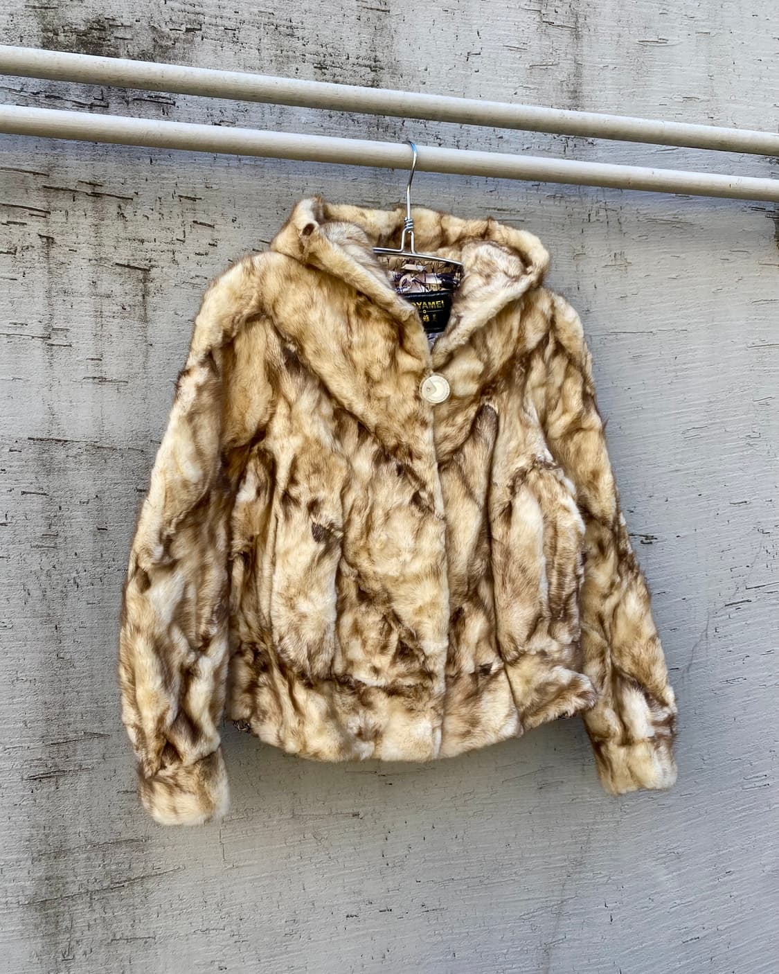 [S-M] AOYAMEI 폭스 퍼 후드 자켓 상품이미지1