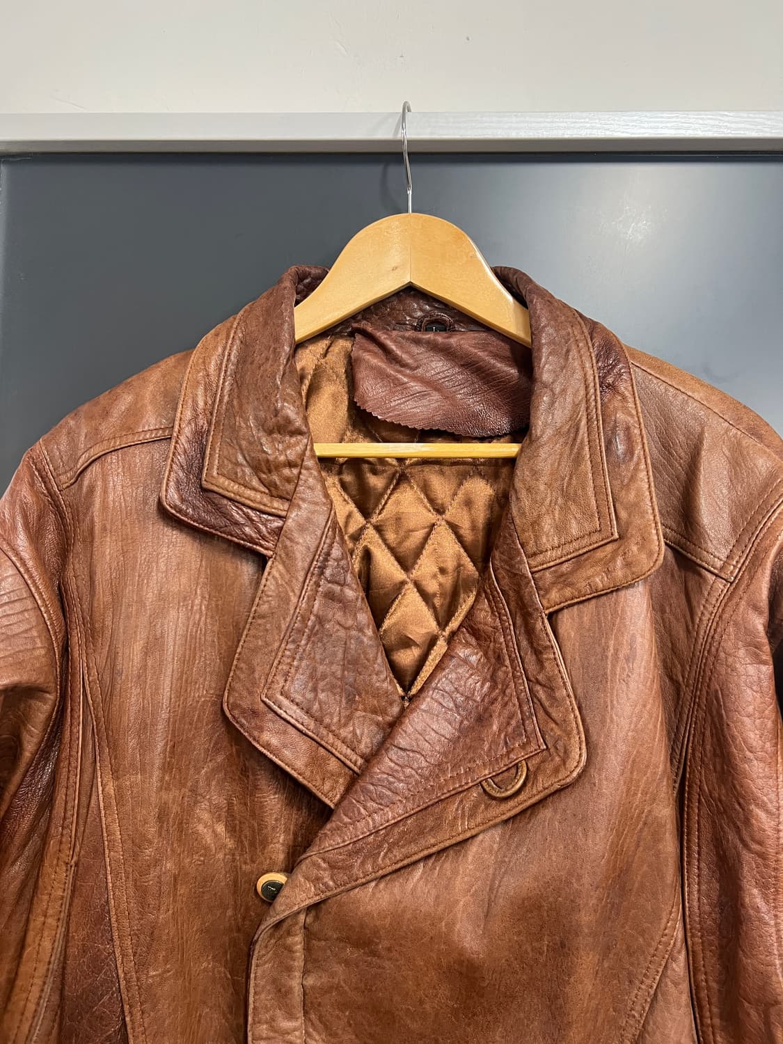 90s Vintage 빈티지 양가죽 레더 자켓 상품이미지2