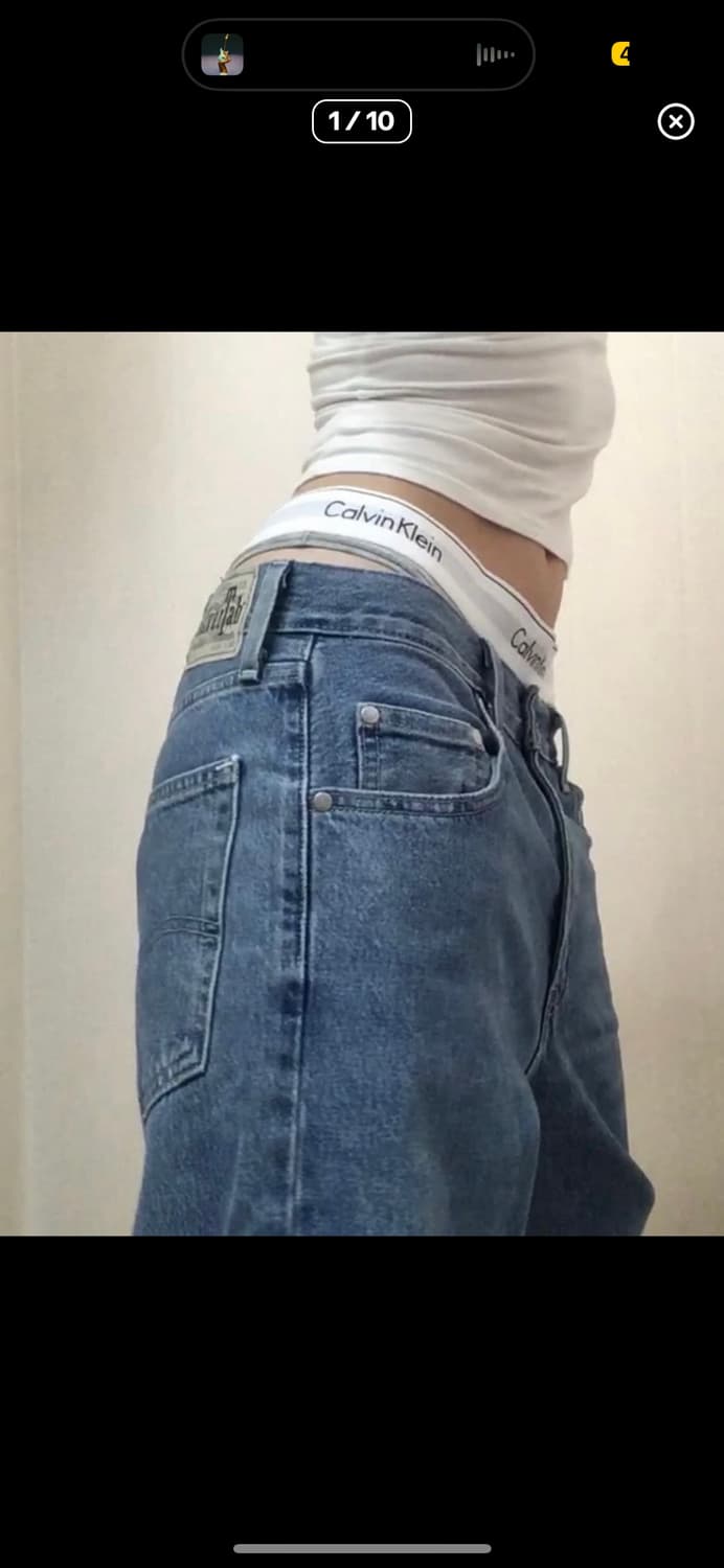 리바이스 로우라이즈 배기 데님 새깅 가능 상품이미지1