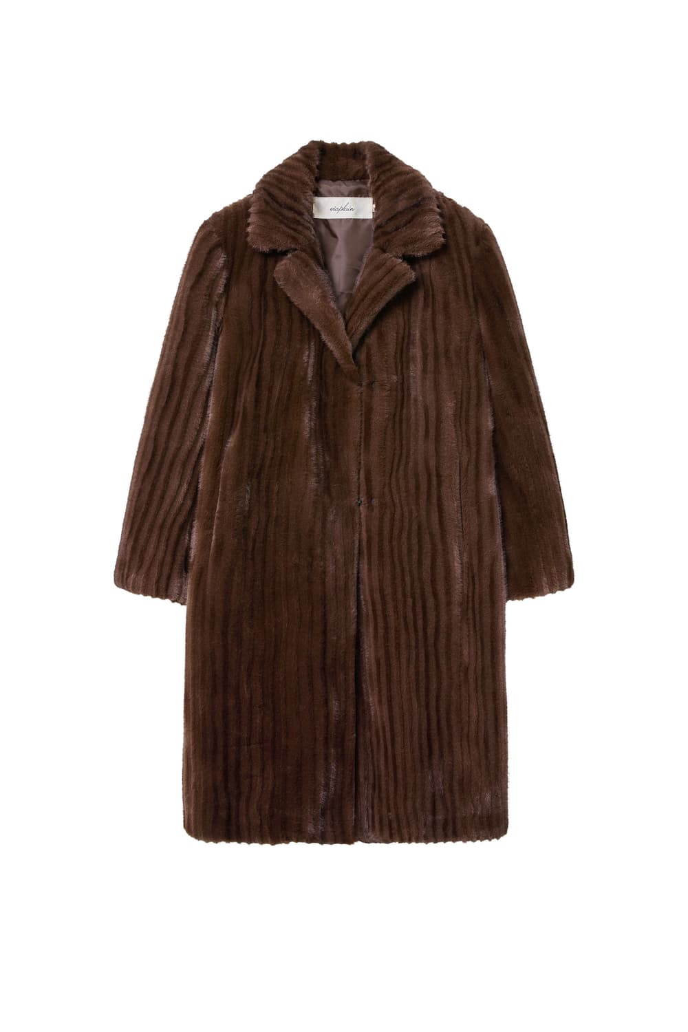 비아플레인 VIA CAROL FUR COAT (BROWN) 상품이미지1