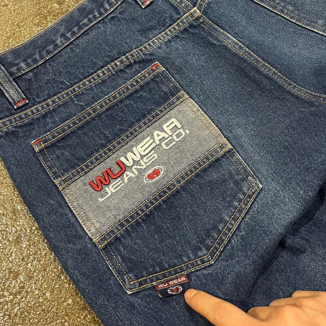 90s 우탱클랜 우웨어 데님 팬츠 (38”) 상품이미지3