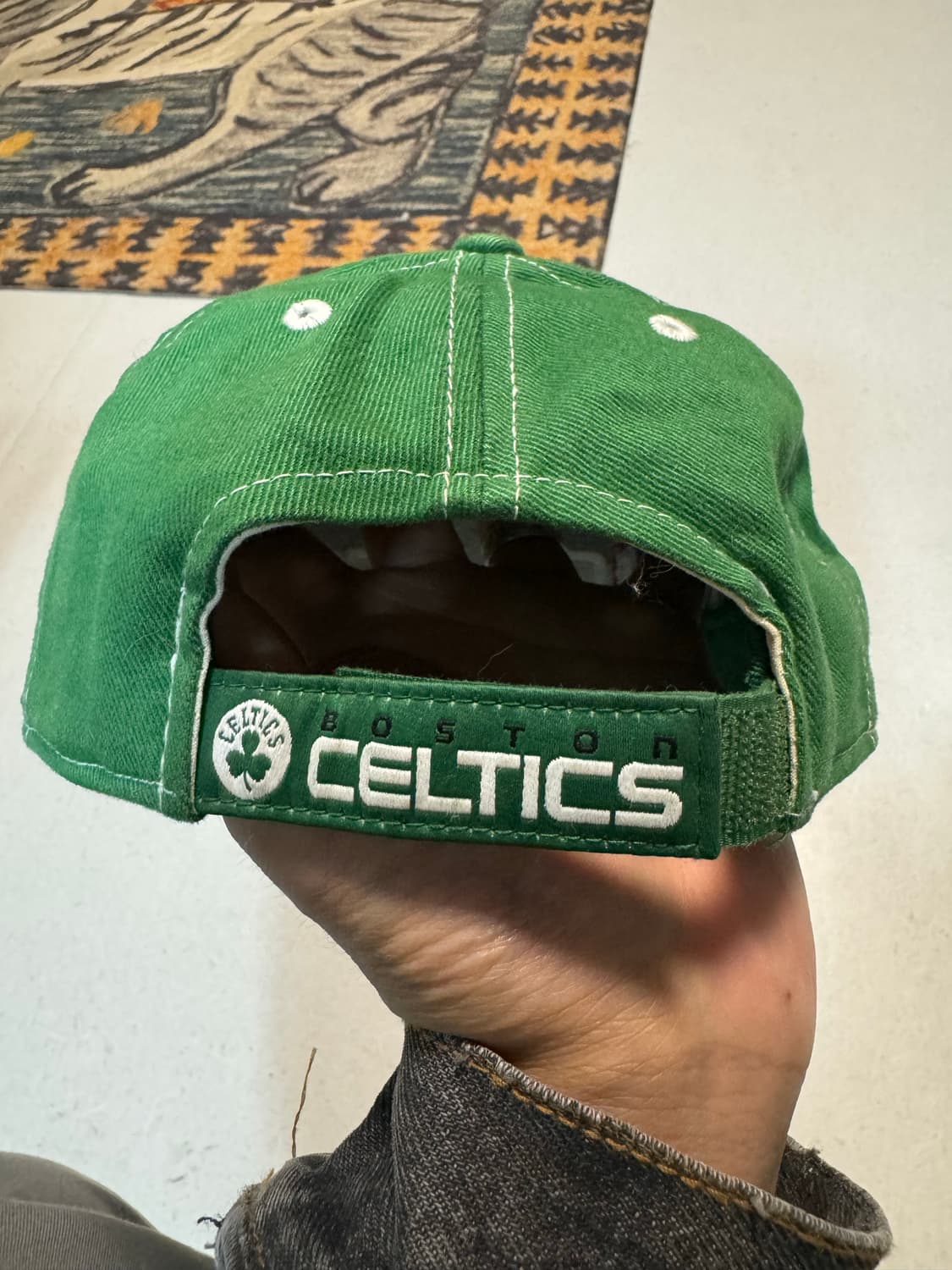 아디다스 nba 셀틱 빈티지 농구팀 볼캡 모자 스냅백 그린 트러커캡 상품이미지3