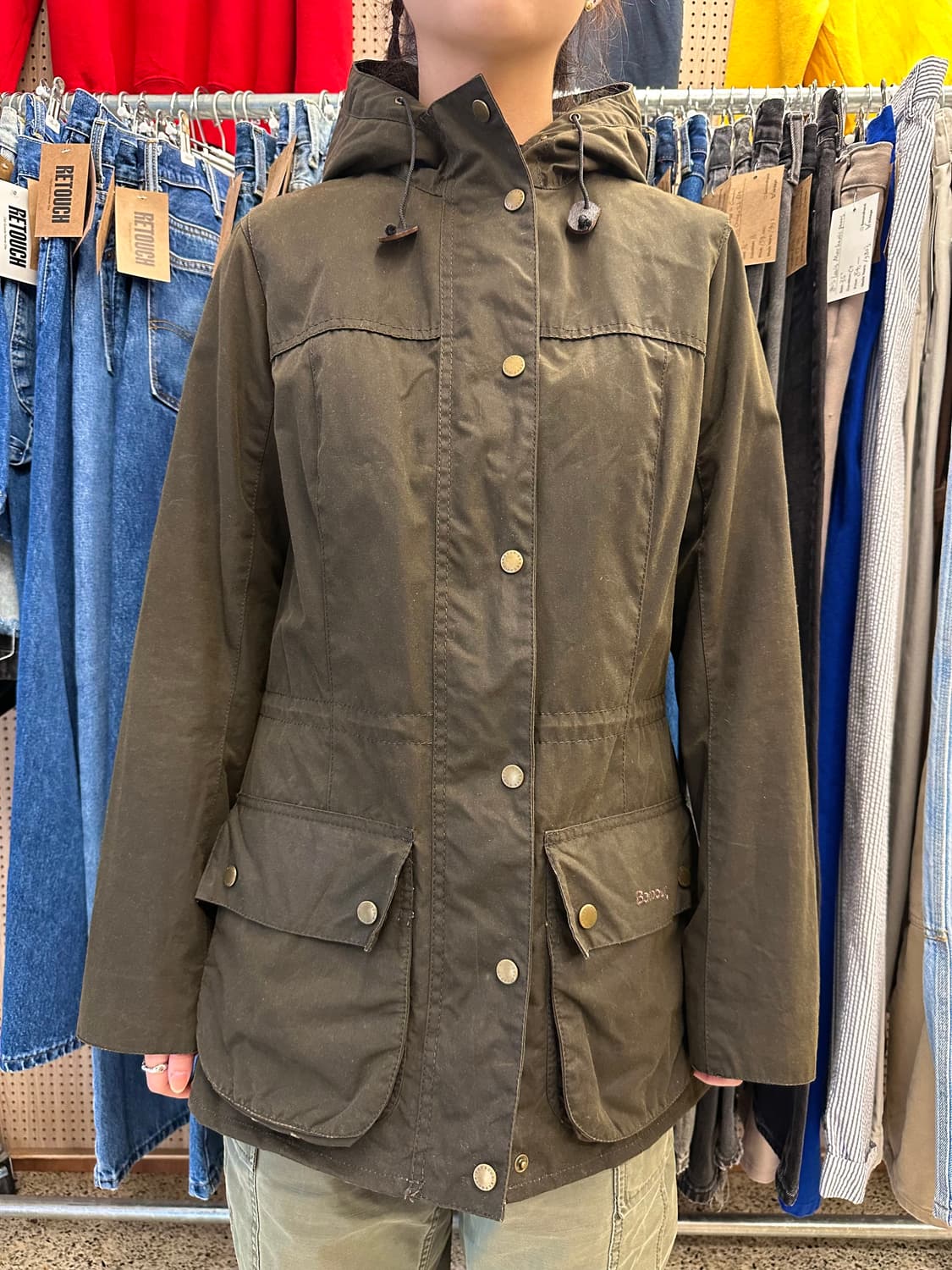 바버 더람 왁스자켓 ‘올리브’ 상품이미지10