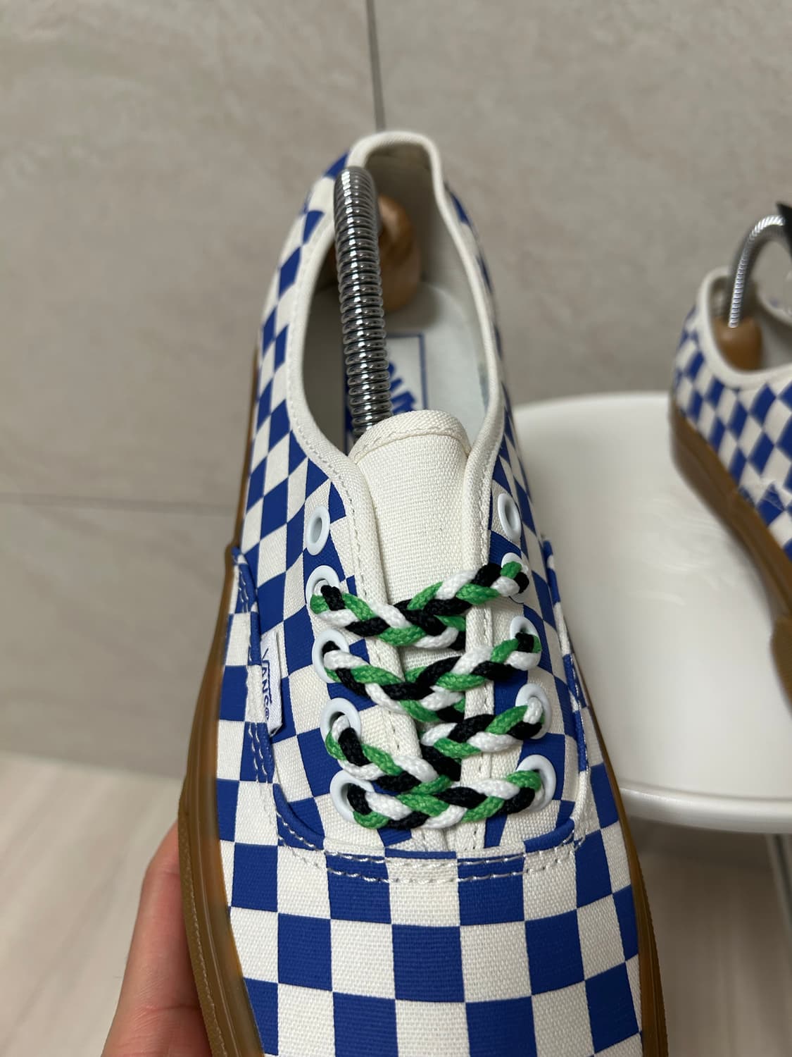 (255) 반스 어센틱 체커보드 검솔 상품이미지6