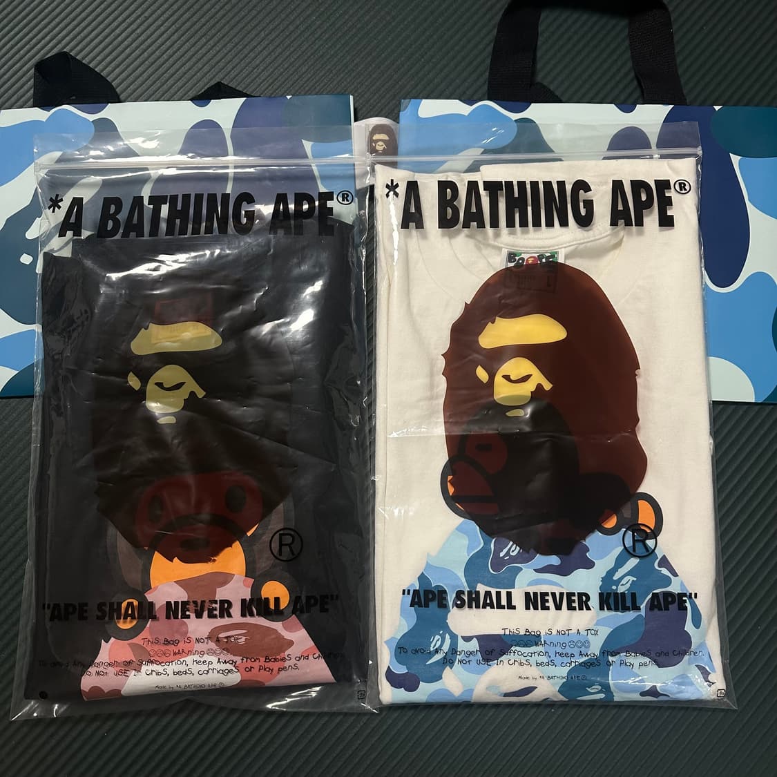 베이프 카모 마일로 블루 L 상품이미지9